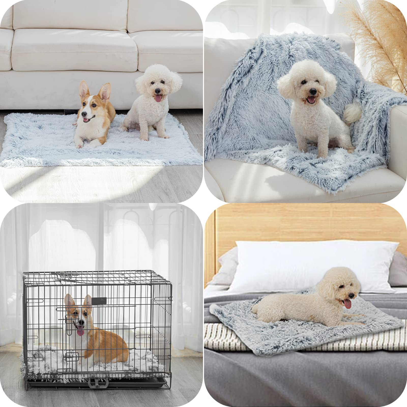 PJYuCien Fluffy Fleece Calming Pet Throw Blanket, Super Soft and Warm for Indoor Cats and Dogs, Large 30 * 40 , Machine Washable