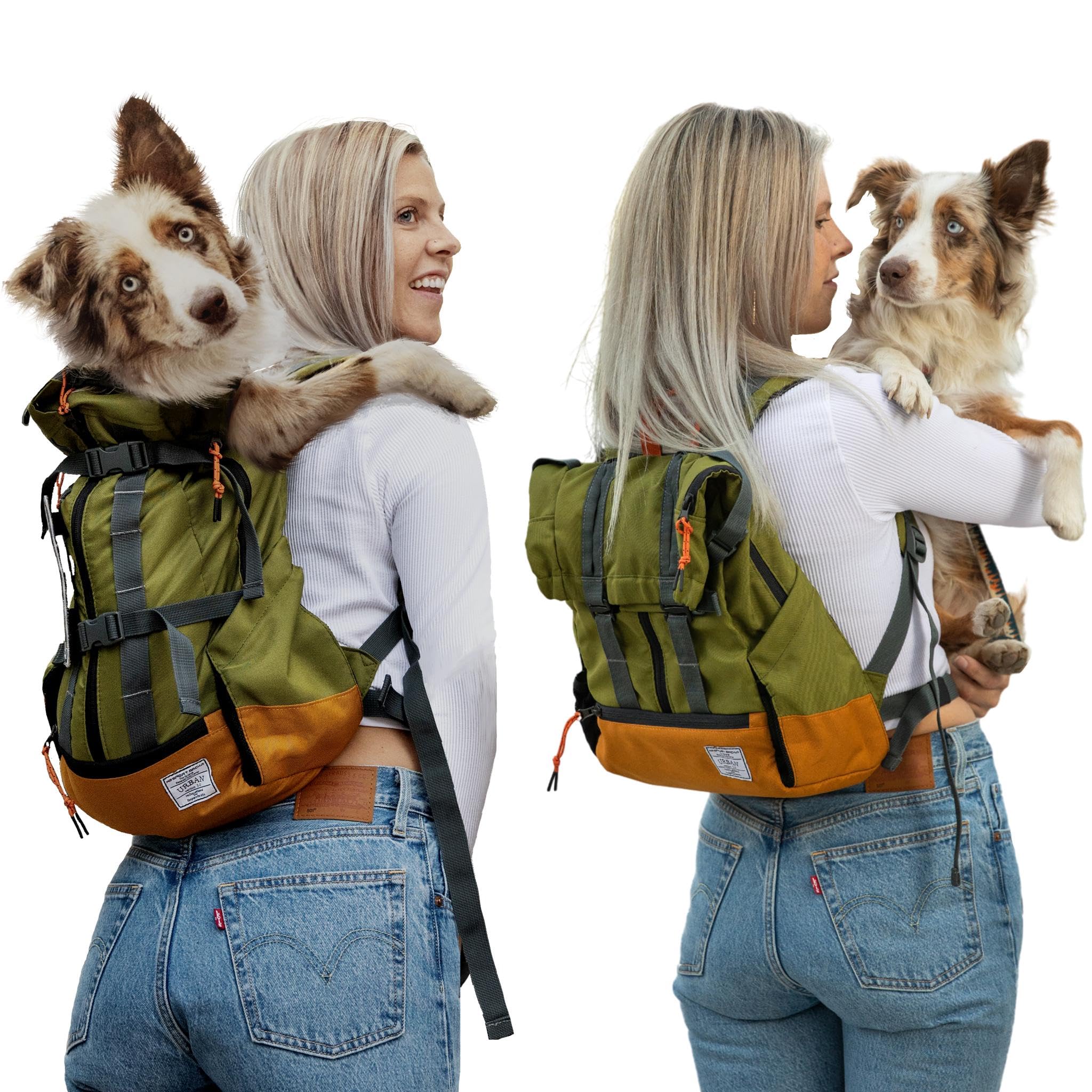 K9 Sport Sack | Dog Carrier Adjustable Backpack (Small, Urban 3 - Leafy)