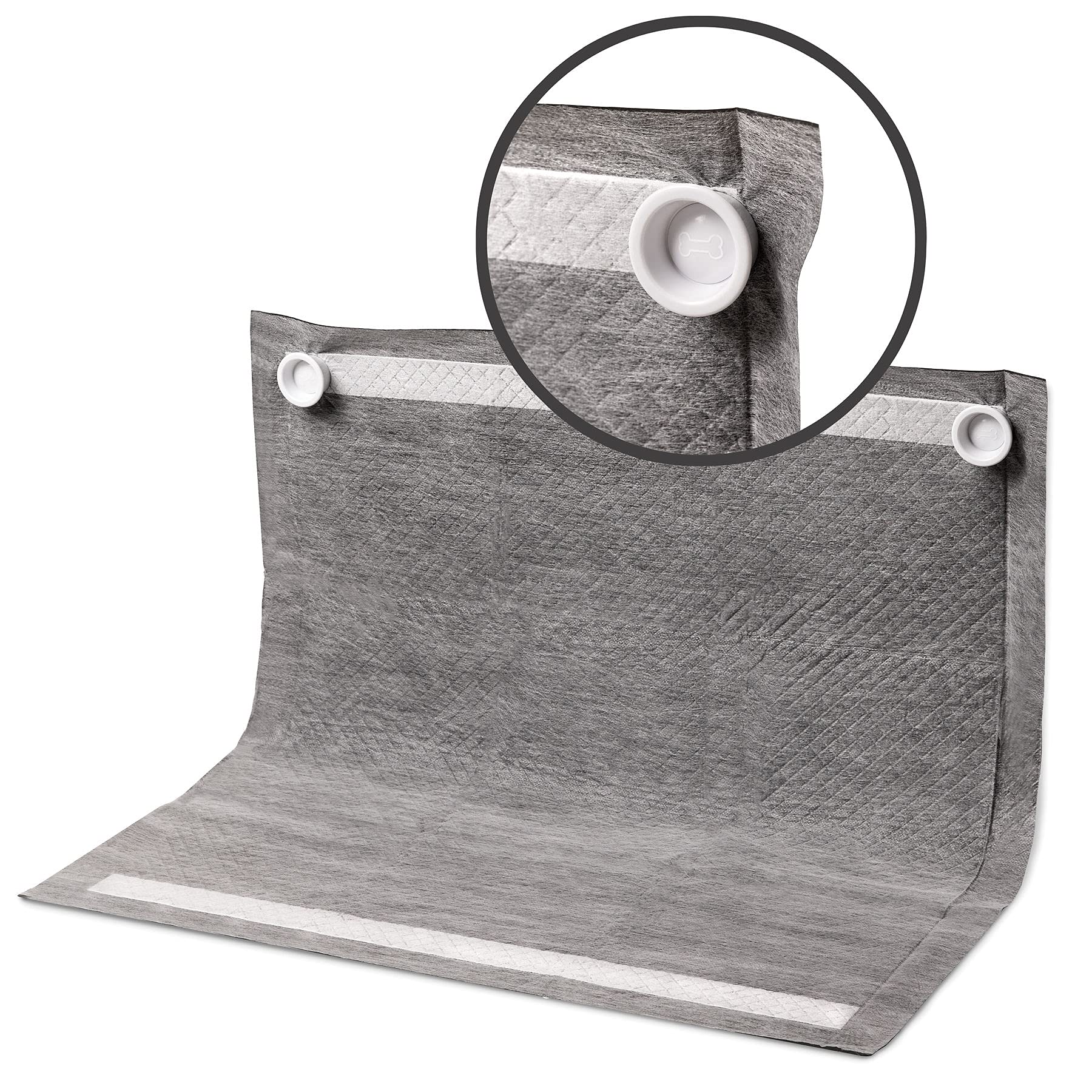 Mymoon Home Pee Pad Holder (Pack Of 2) - Works With Any Type Of Wee Wee Pads For Easy Cleanup Of Marking And Leg Lifting Dogs. (White)