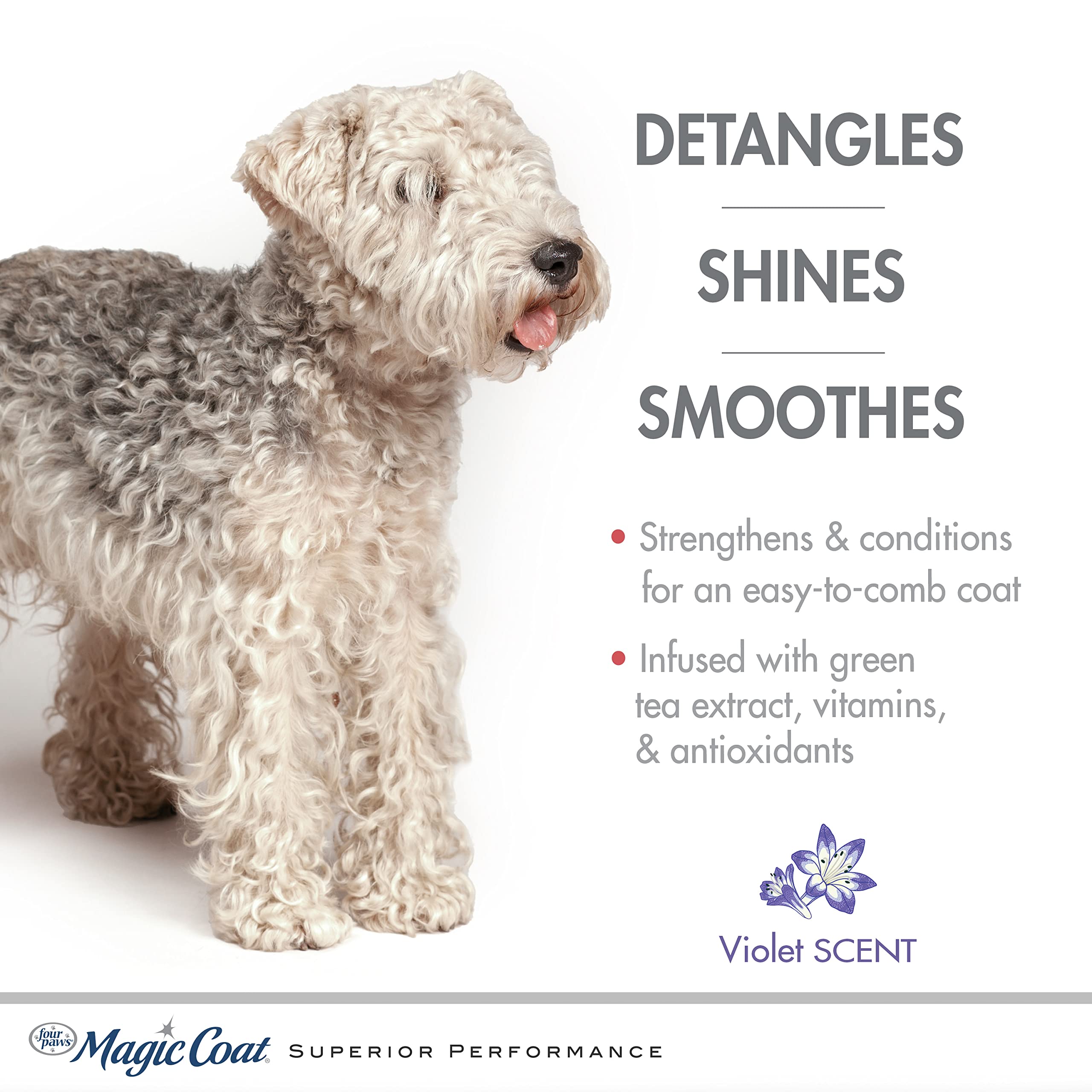 Four Paws Magic Coat Detangling Shampoo For Dogs Detangling Dog Shampoo 16 Ounces (1 Count)