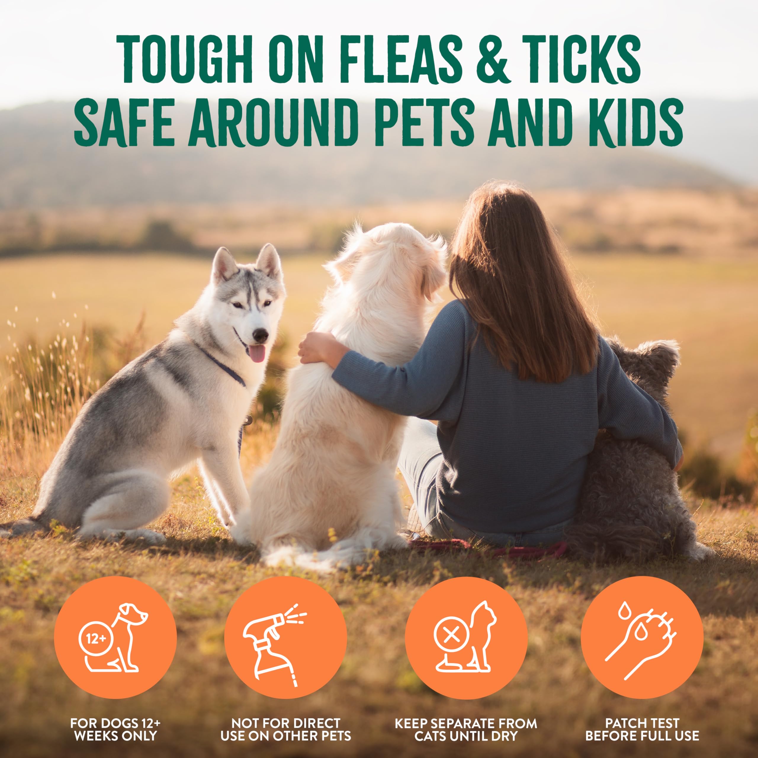TropiClean Natural Maximum Strength Flea and Tick Spray for Dogs, 16oz