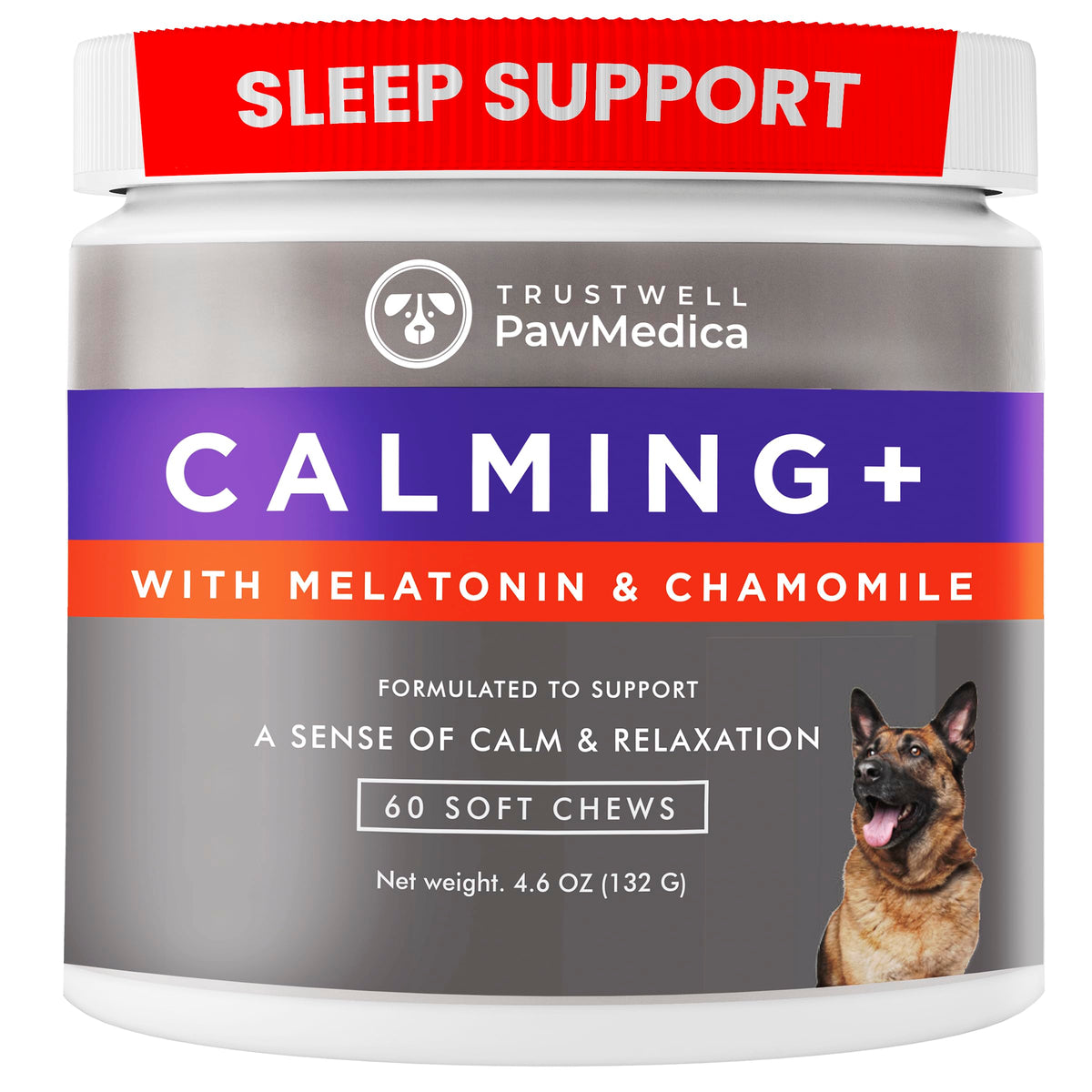 Pawmedica Calming Chews For Dogs - Dog Sleep Supplement Melatonin For Dog Anxiety - Recommended Dog Calming Treats For Separation Anxiety And Barking Stress - Dog Melatonin Calming Bites For Fireworks