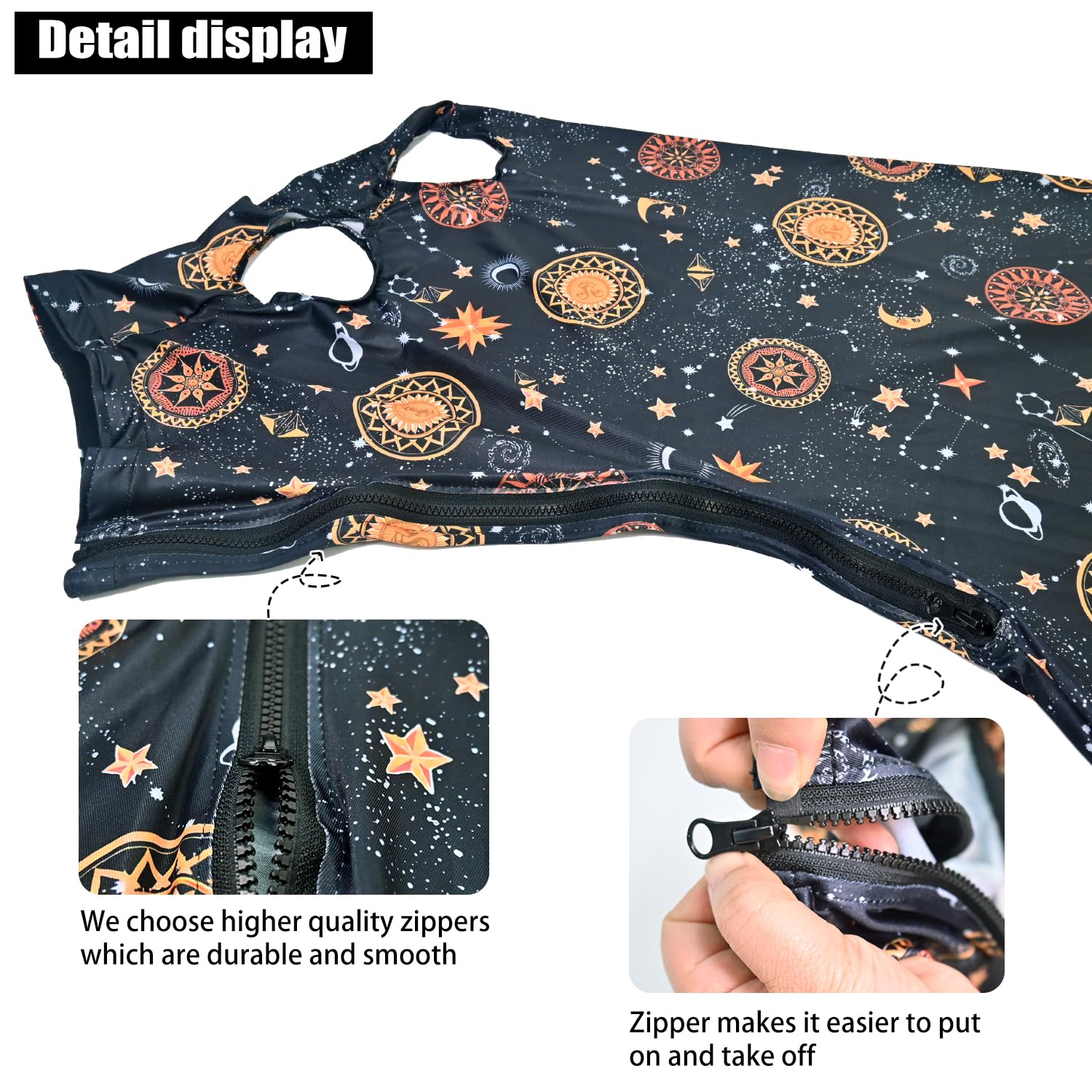 Horse Slicker Hood With Zipper Of 2 Set: Snug Fit, No-Ears Design, And Extra Large Eye Holes For Face, Shoulders, Mane, Chest, A