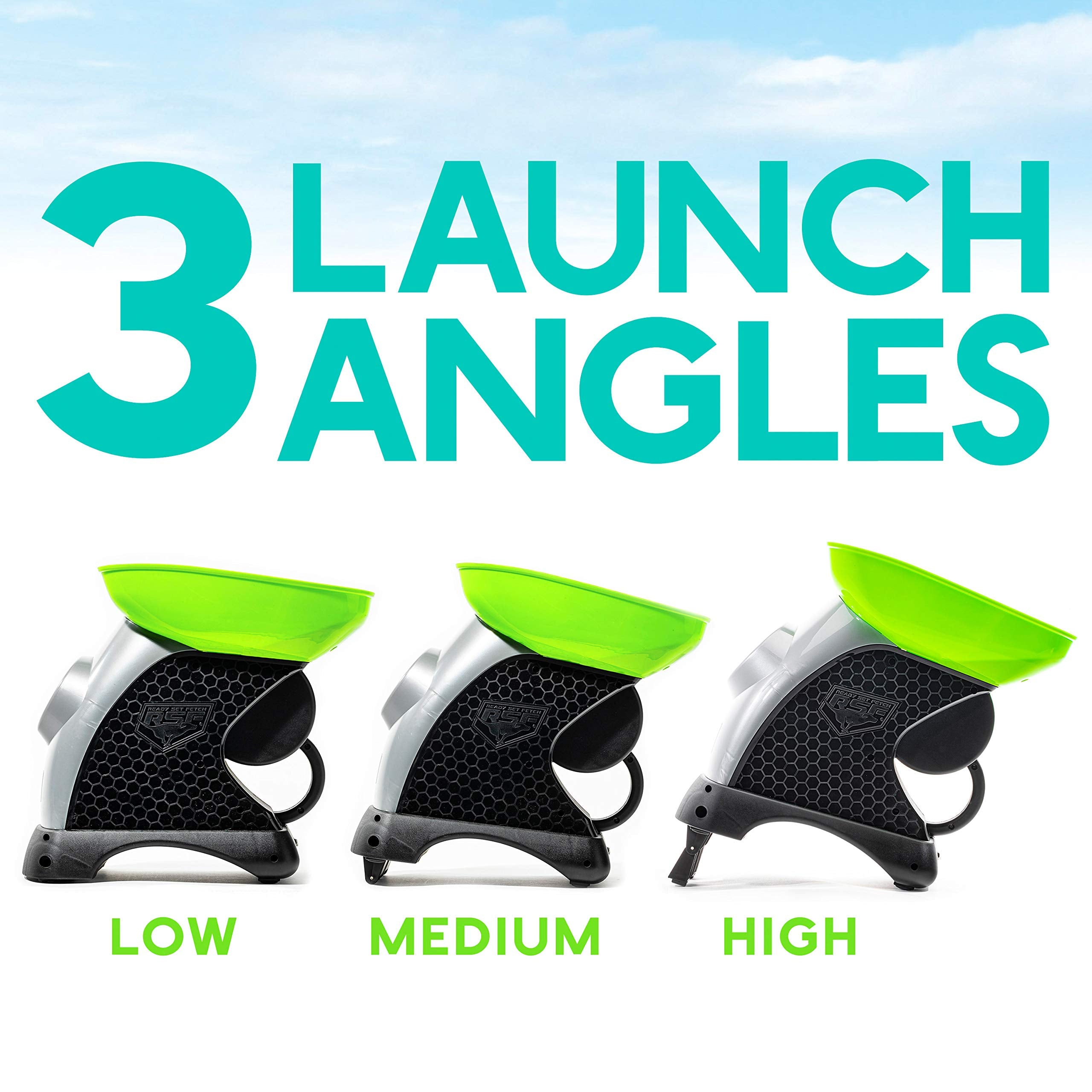 Franklin Pet Supply Ready Set Fetch Automatic Tennis Ball Launcher Dog Toy - Authentic Tennis Ball Thrower - Interactive Toy