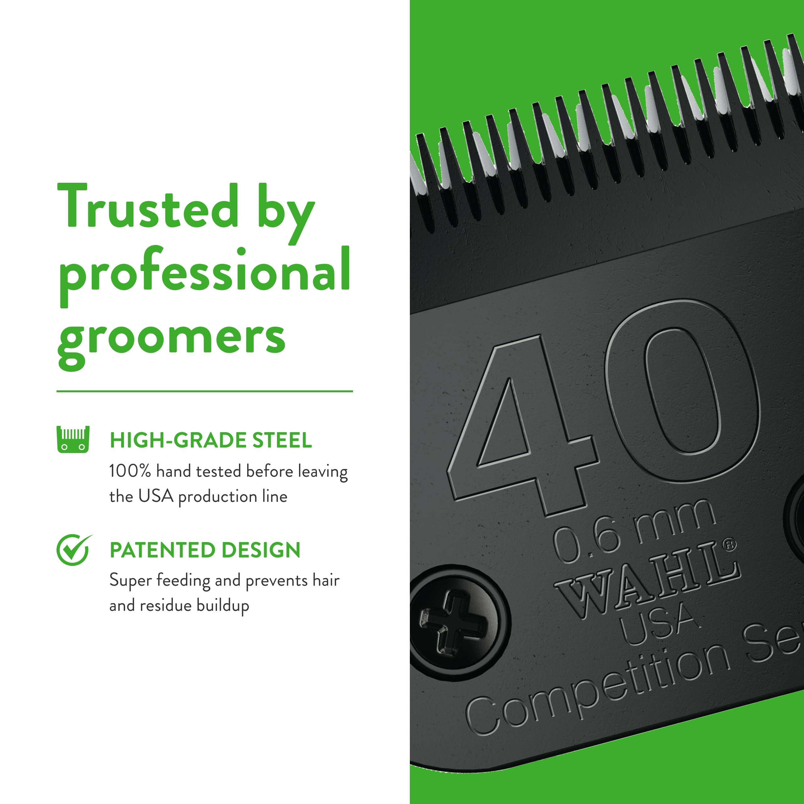 Wahl Professional Animal 40 Surgical Ultimate Competition Series Detachable Blade With 3/128-Inch Cut Length (2352-500)