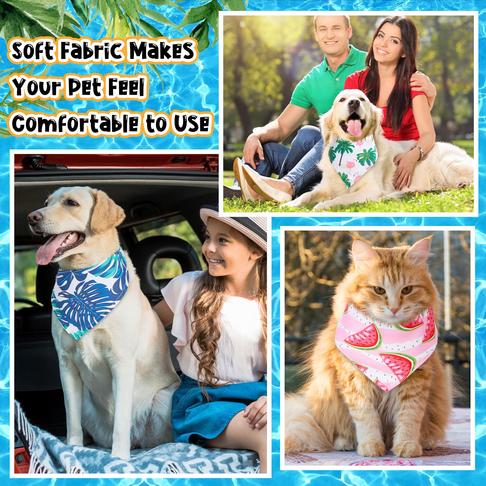 Reginary 72 Packs Dog Bandanas Pet Bandanas Triangle Scarf Bibs Dog Bibs Adjustable Dog Bandana For Pet Costume Accessories (Ink