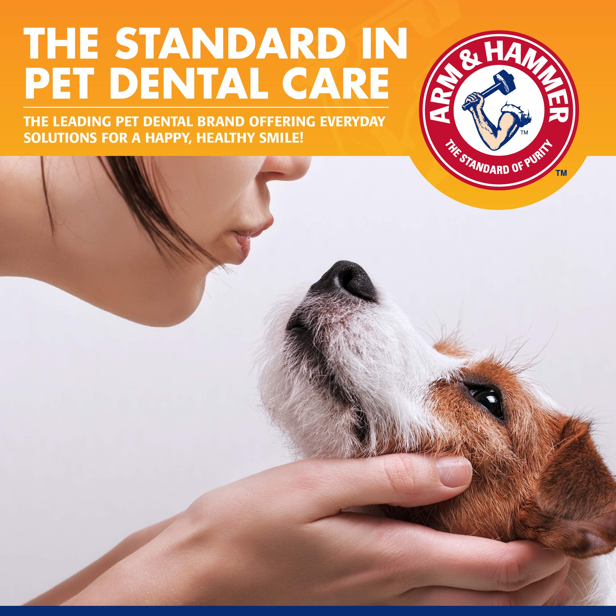 Arm & Hammer for Pets Tartar Control Kit for Dogs Contains Toothpaste, Toothbrush & Fingerbrush Reduces Plaque & Tartar Buildup,