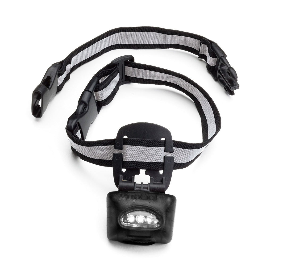 Puplight2 Twice As Bright With Reflective Dog Safety Collar, Black