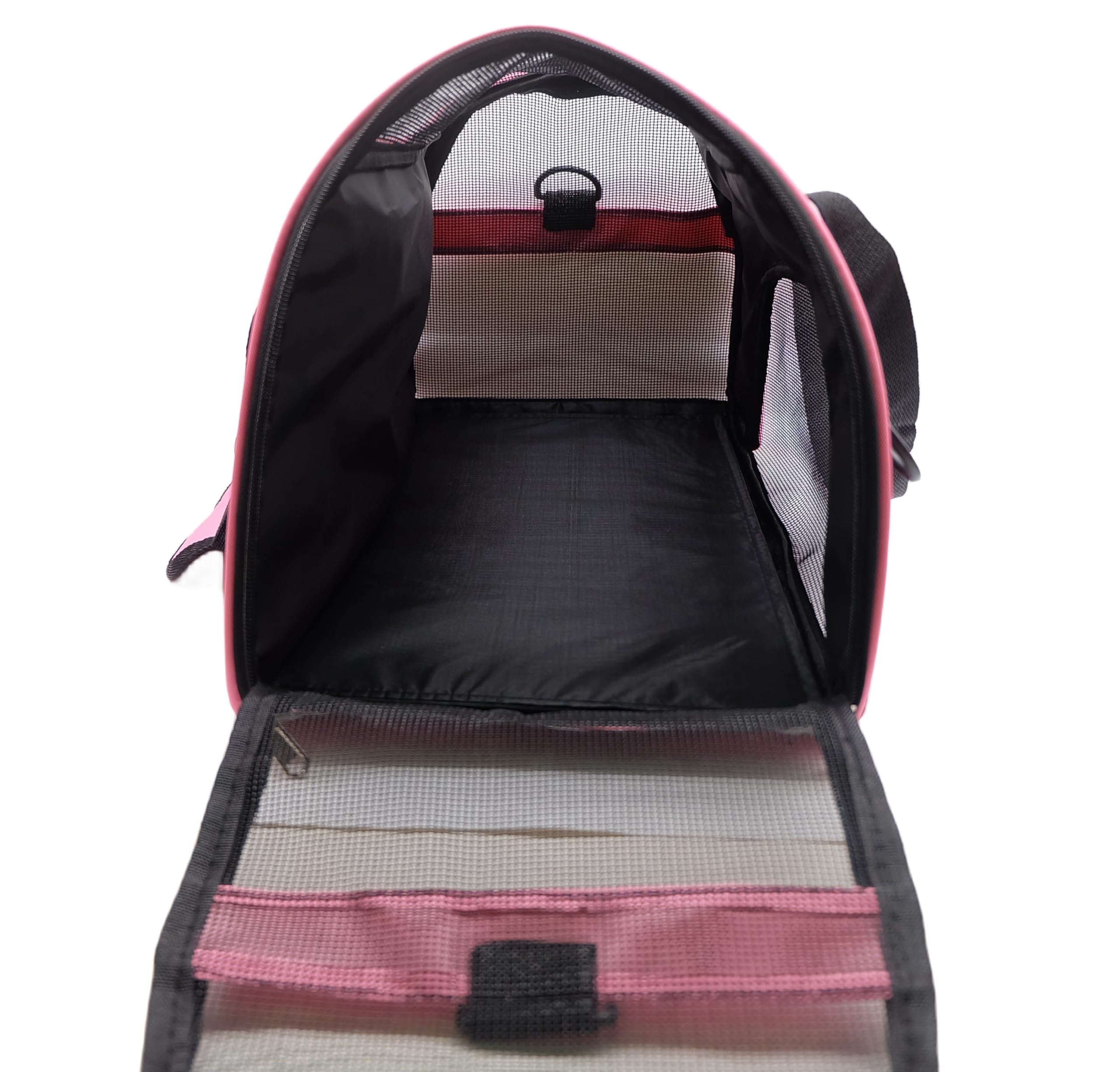 Zanesun Cat Carrier,Soft-Sided Pet Travel Carrier For Cats,Dogs Puppy Comfort Portable Foldable Pet Bag Airline Approved (Medium-Lightpink)