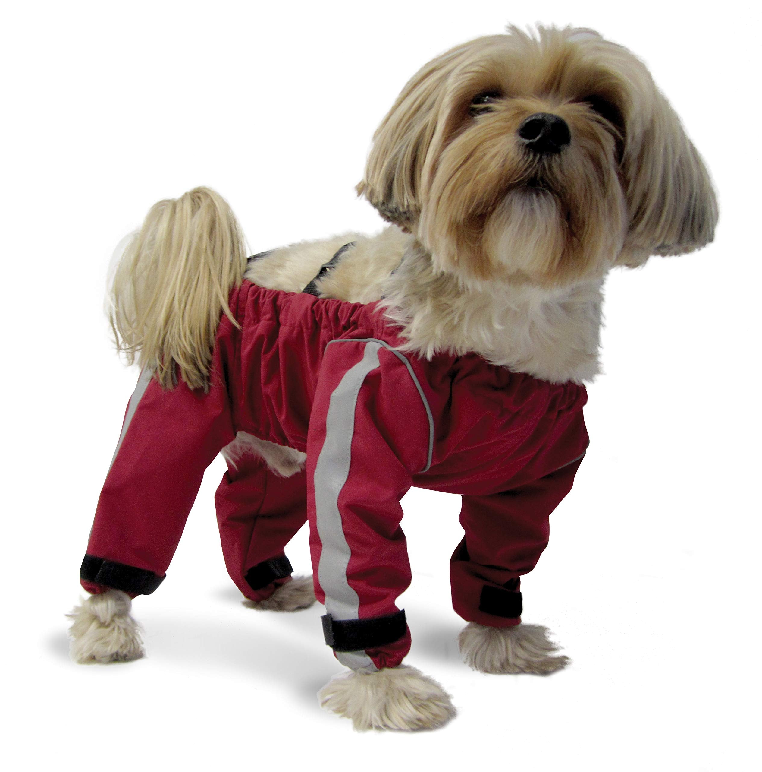 Foufou Dog 62556 Bodyguard Protective All-Weather Dog Pants, Large, Red