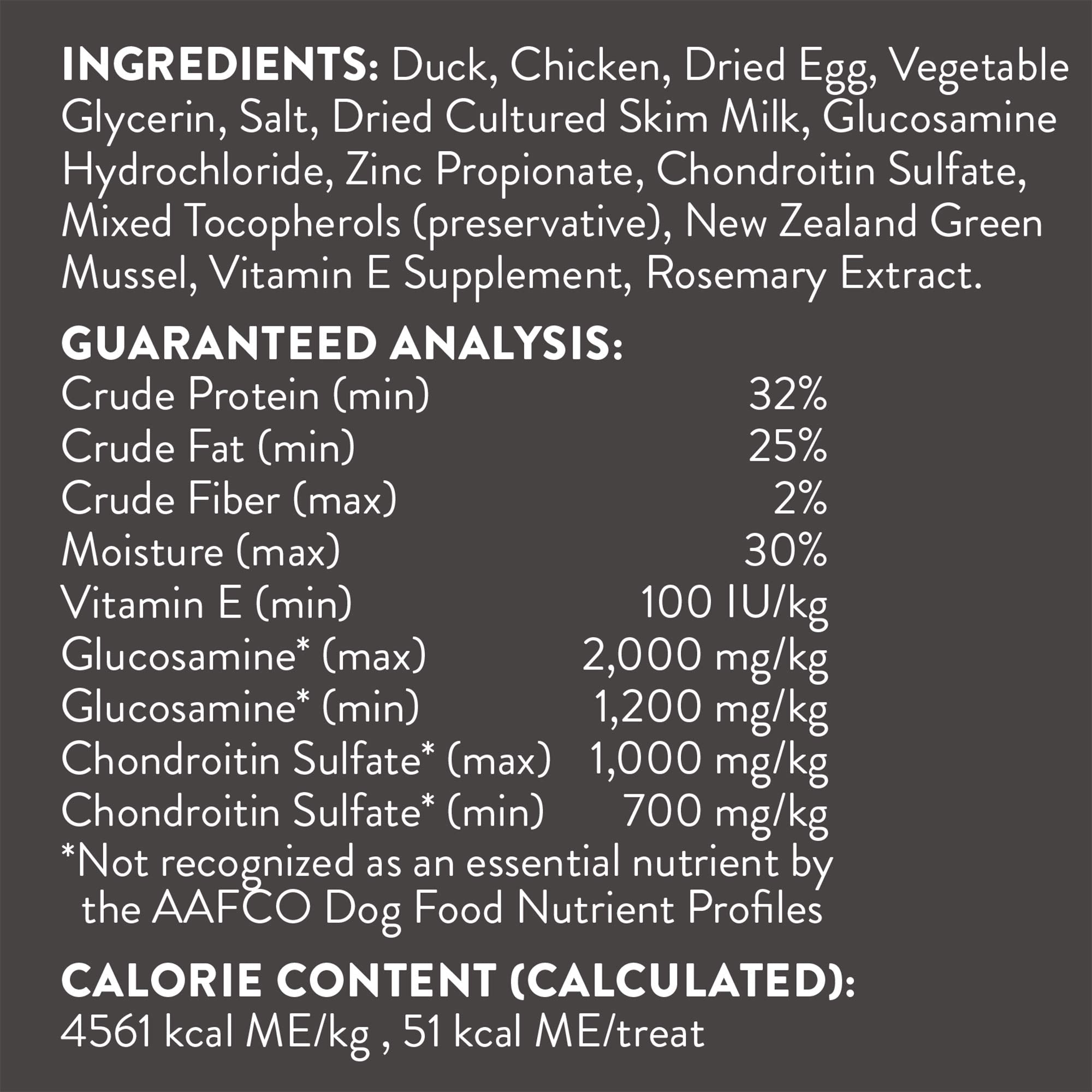 DOGSWELL Hip & Joint Dog Treats 100% Meaty, Grain Free, Glucosamine Chondroitin & Omega 3, Duck Soft Strips 10 oz