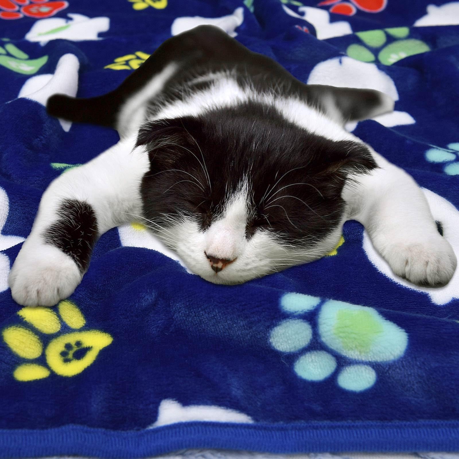 Rezutan 1 Pack 3 Dogs Blankets For Large Dogs Medium Dogs Blanket Super Soft Fluffy Premium Fleece Pet Blanket Flannel Throw For