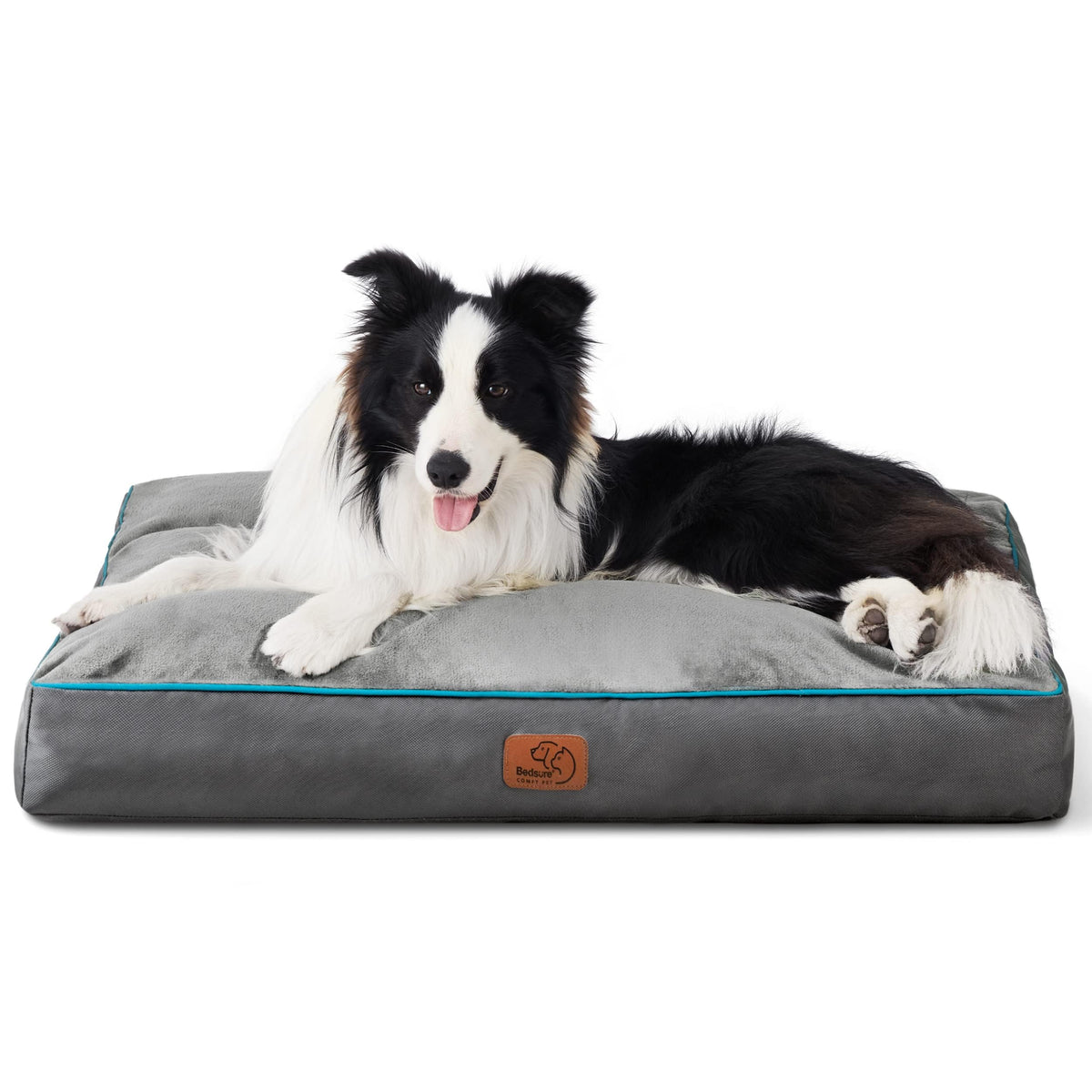 Bedsure Waterproof Dog Beds For Large Dogs - 4 Inch Thicken Up To 80Lbs Pet Mat Pillows With Removable Washable Cover, Grey