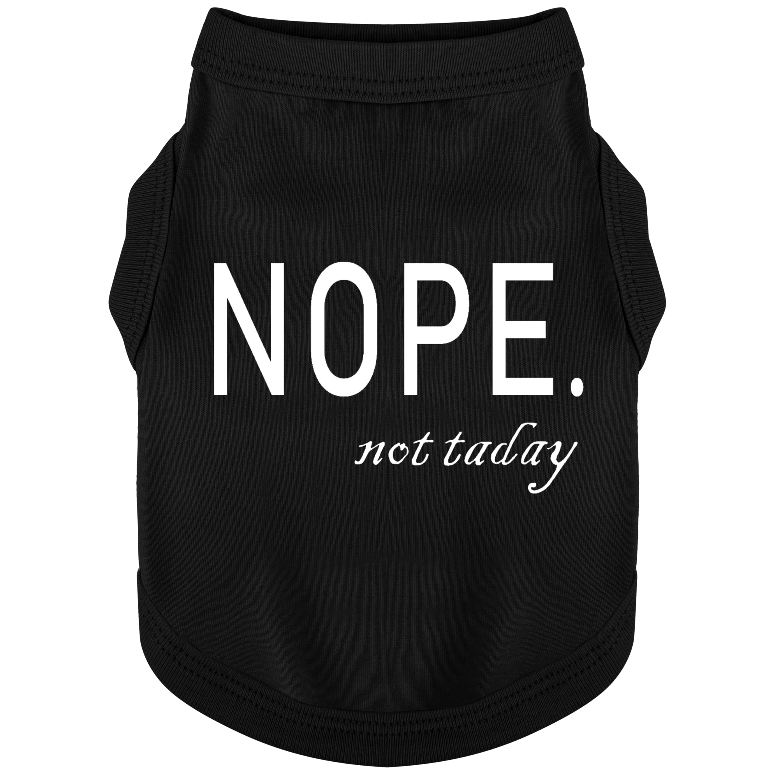 Discover Cozy Cotton Canine Wear: Soft, Lightweight, And Breathable Dog Shirt Vest With Eye-Catching Graphics(Nope Not Today), K