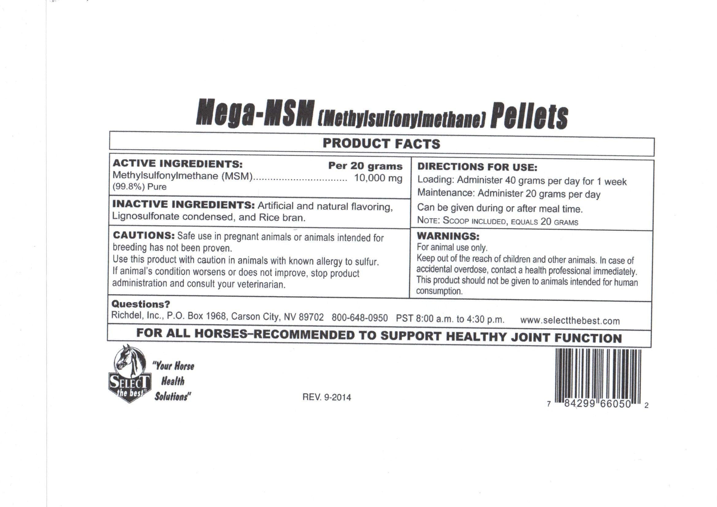 Select the Best Mega-MSM Pellets 5 lb