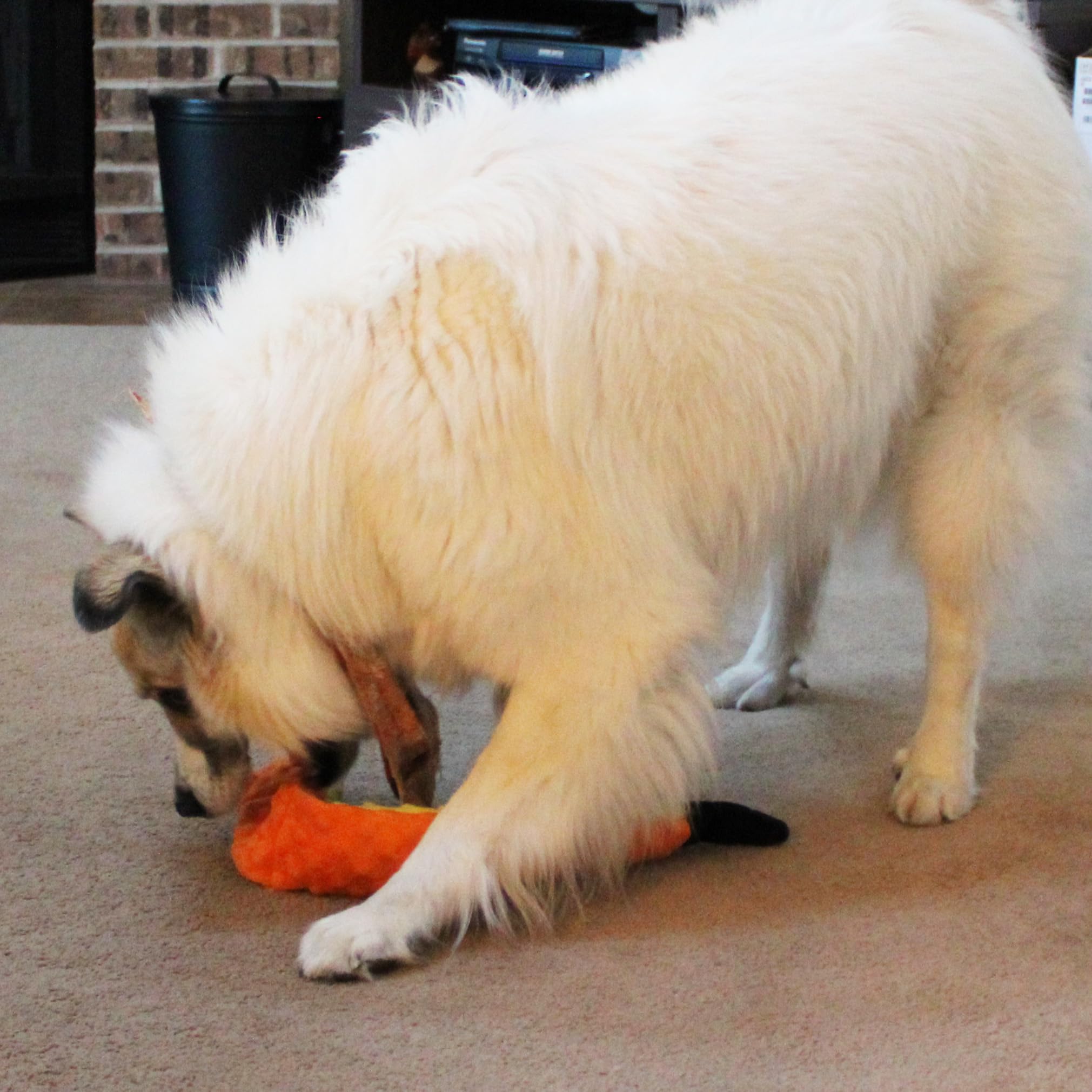 SPOT Skinneeez Extreme Triple Squeak Snake - Durable, Stuffing-Free Dog Toy with Rip-Stop Mesh & 3 Jumbo Squeakers, Built for Ag