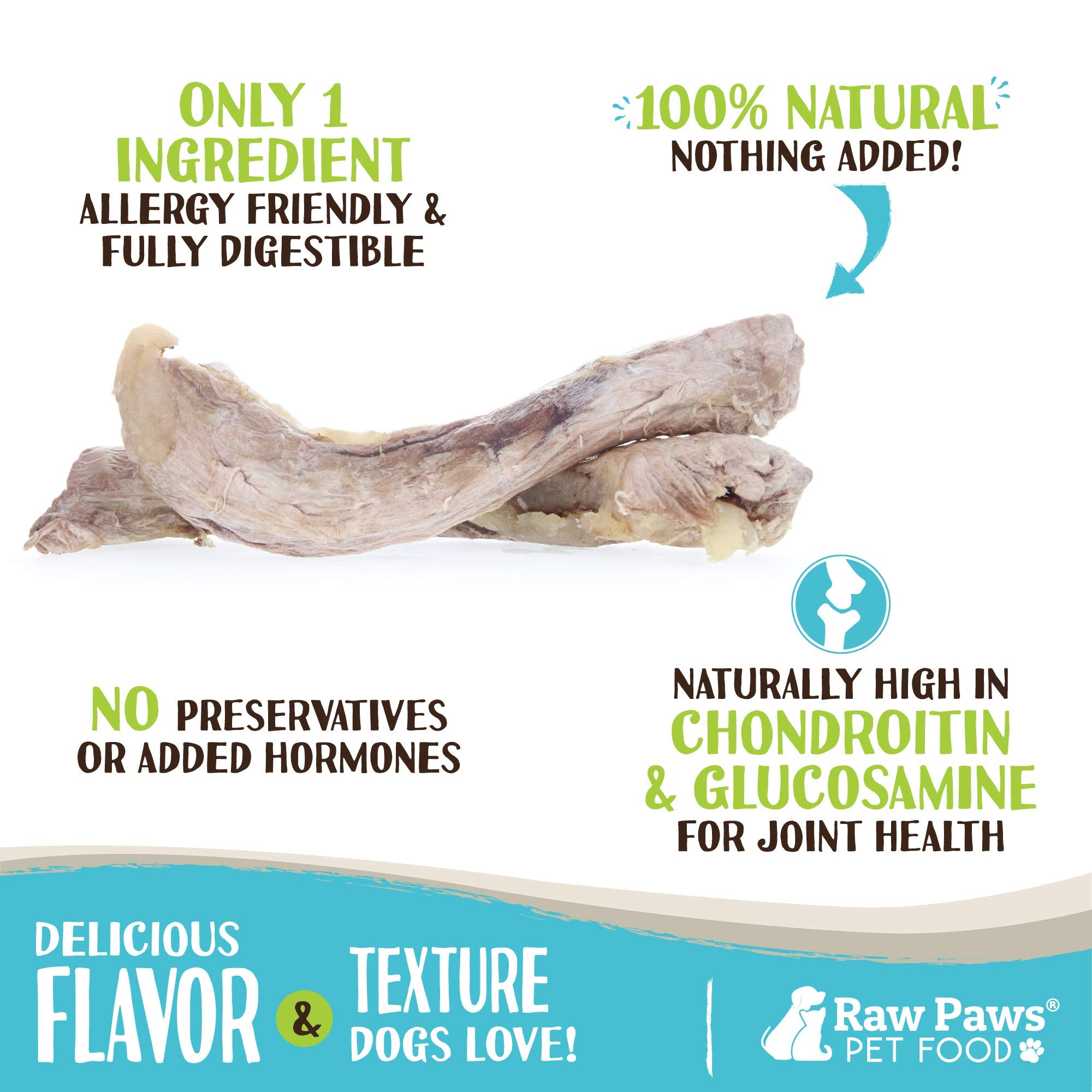 Raw Paws Freeze Dried Duck Necks for Dogs, 5-oz - Made in USA - All Natural Duck Dog Treats - Single Ingredient