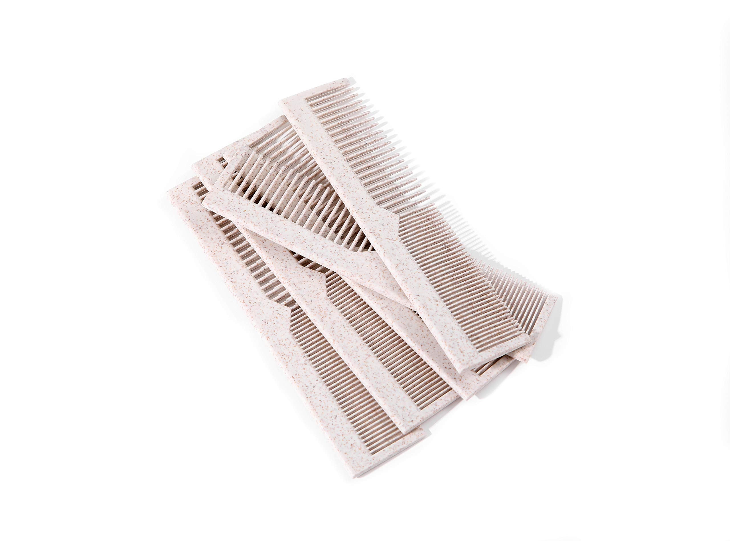 Bleeker And Rowe 100% Biodegradable Combs - Individually Wrapped - Environmentally Eco Friendly Bulk Pocket Pet Dog Grooming Hair Lice Combs - Perfect For Macrame (Pack Of 15)
