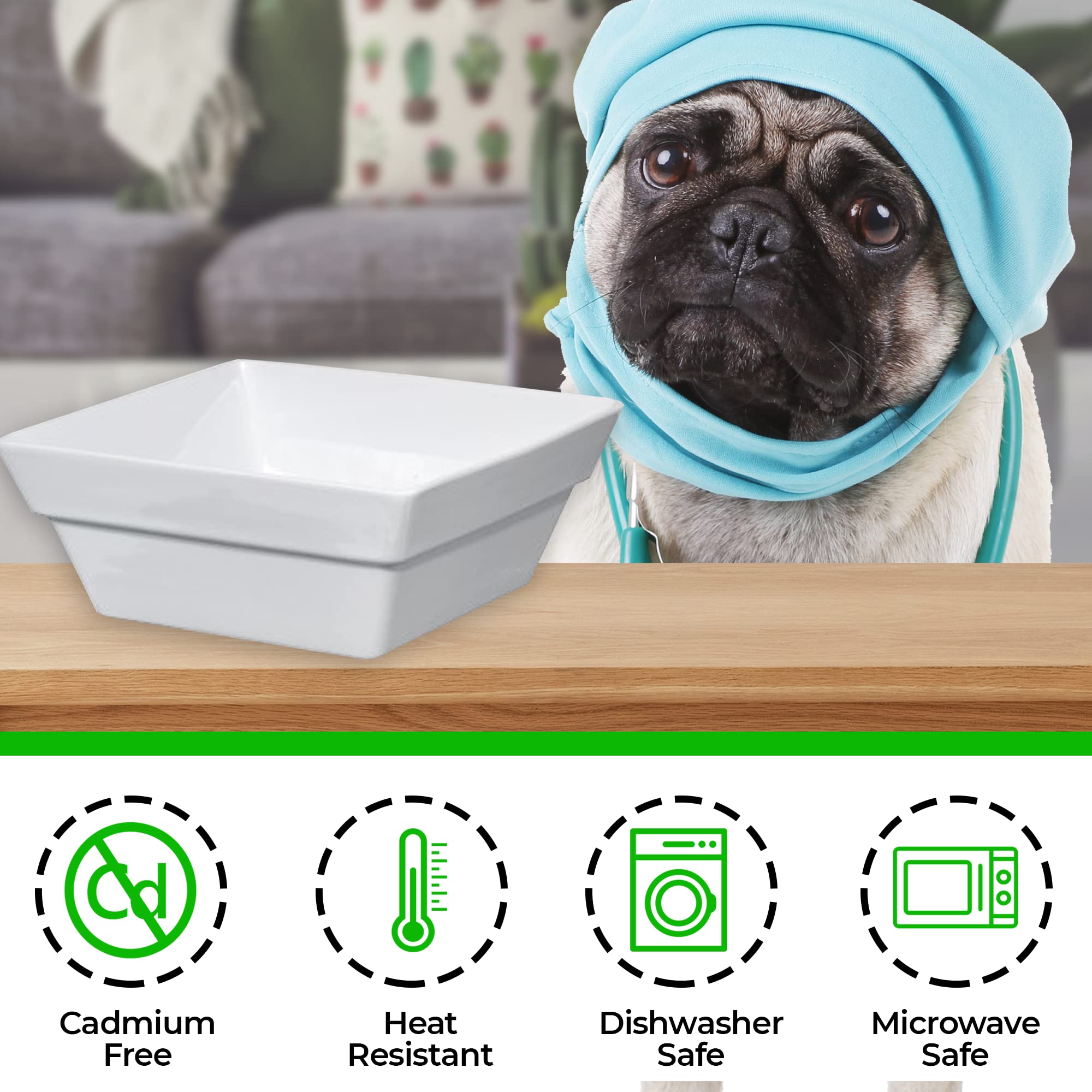 Bowsers Pet Products Replacement Bowl Sml - White Ceramic