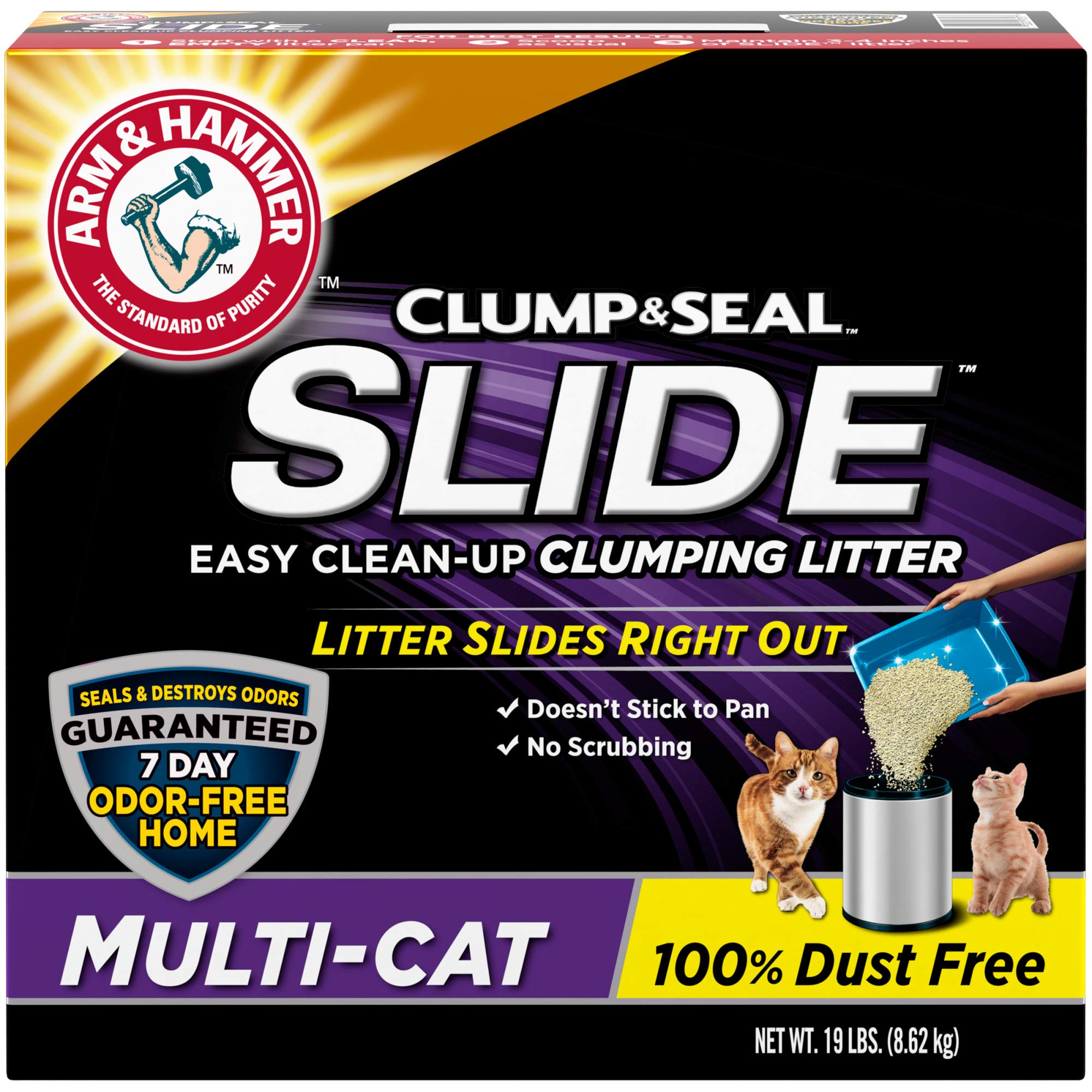 Arm & Hammer Slide Multi-Cat Easy Clean-Up Litter, 19 Lb (033200973577)