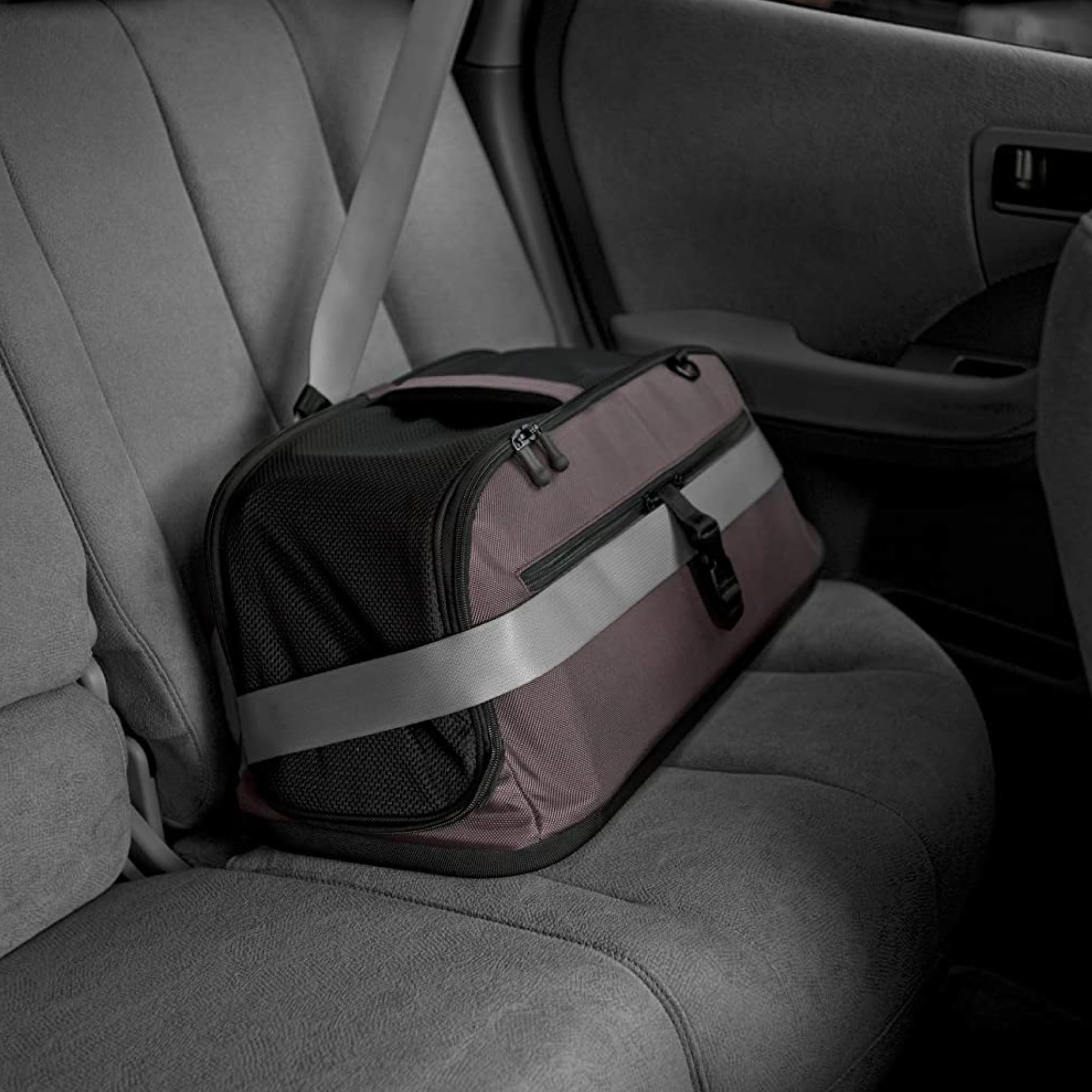 Sleepypod Air - Airline Approved Pet Carrier And Crash-Tested Car Seat For Cats And Dogs Up To 18 Lbs (Dark Chocolate)