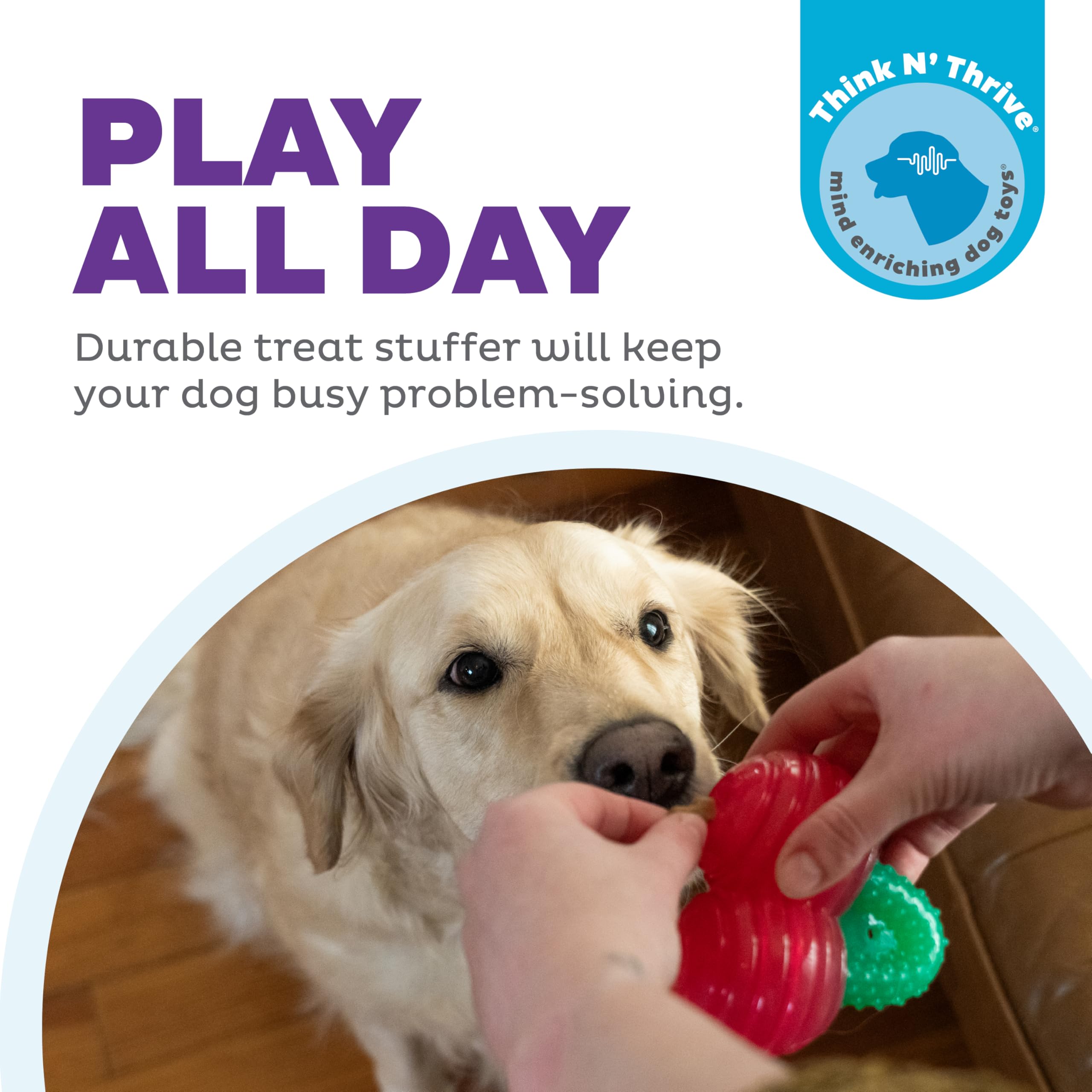 Outward Hound Gummiez Cherries 2-In-1 Dog Chew Toy And Treat Stuffer, Red