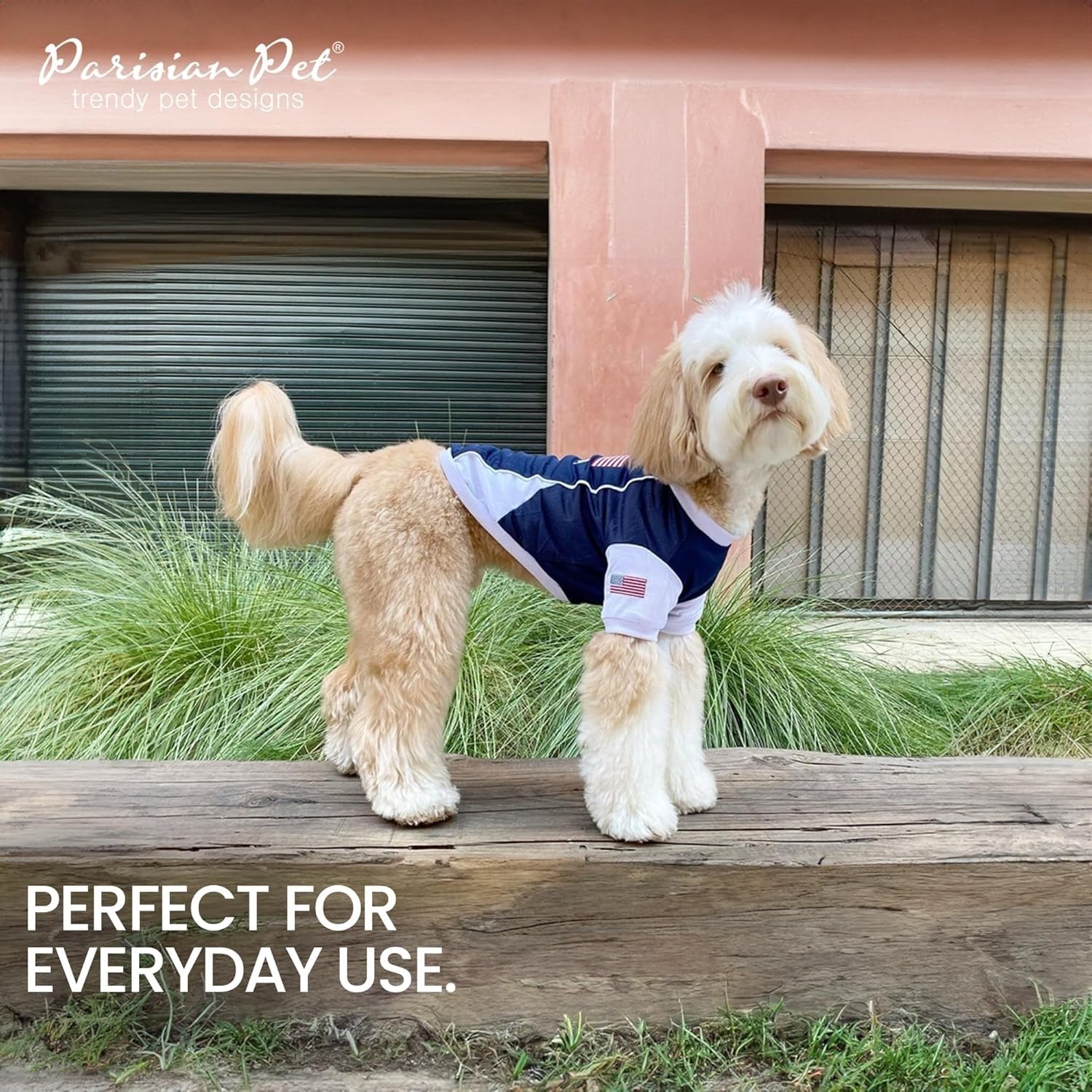 Parisian Pet Dog Jersey - Embroidered  Usa  Breathable Mesh Fabric - Basketball, Football, And Olympic Sportswear Pet Clothes -