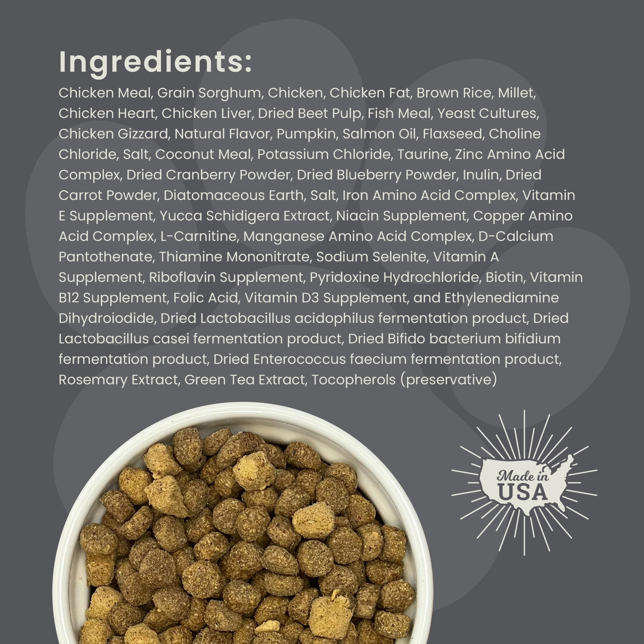 Muenster Perfect Balance Raw Chicken Kibble Mix with Freeze Dried Chicken for Dogs - High Protein, No Corn, Wheat, or Soy - Prob