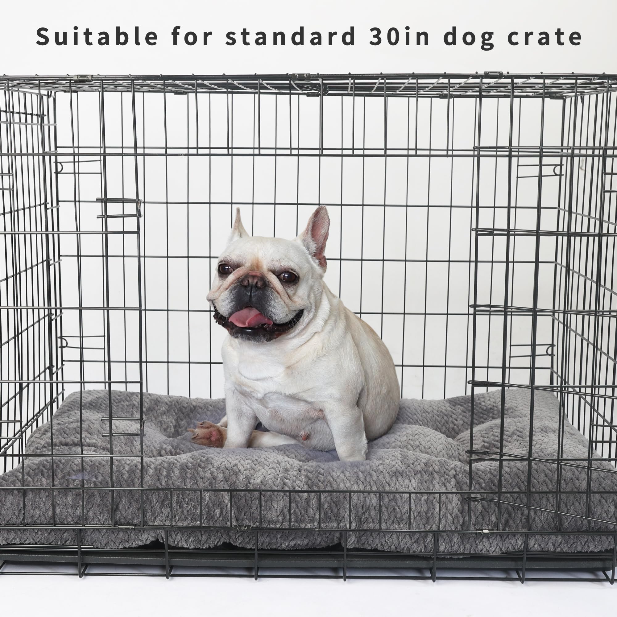 Medium Dog Beds For Crates Washable 30 Inch Dog Crate Bed Soft And Fluffy Pads For Cages Up To 40 Lbs Pet Bed Mat Pillows Kennel