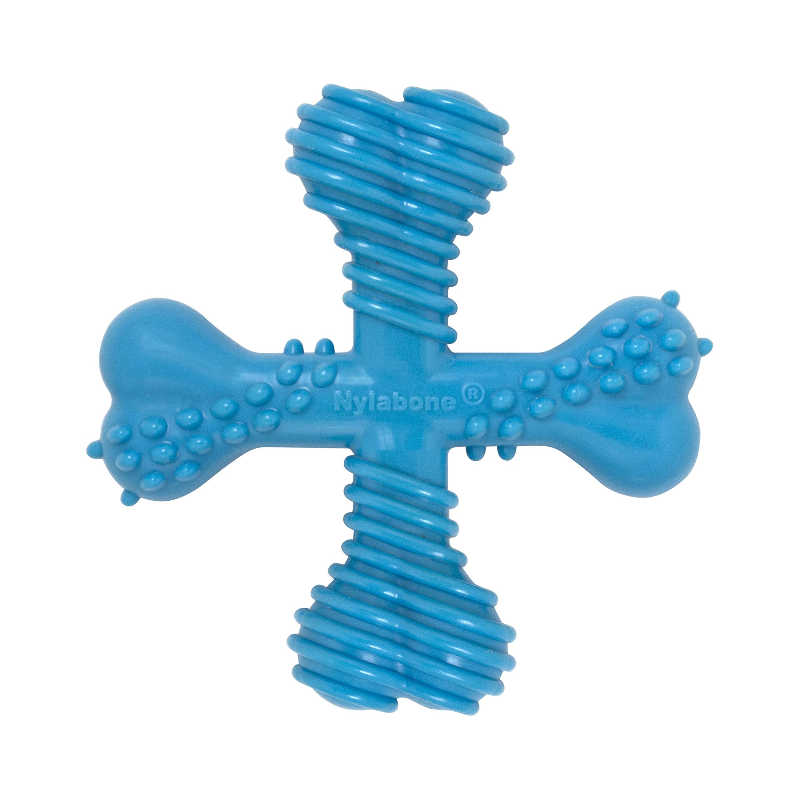 Nylabone Comfort Hold X-Bone Power Chew Toy For Dogs, Dog Toys For Aggressive Chewers, Beef Flavor, Large - Up To 50 Lbs, 1 Count