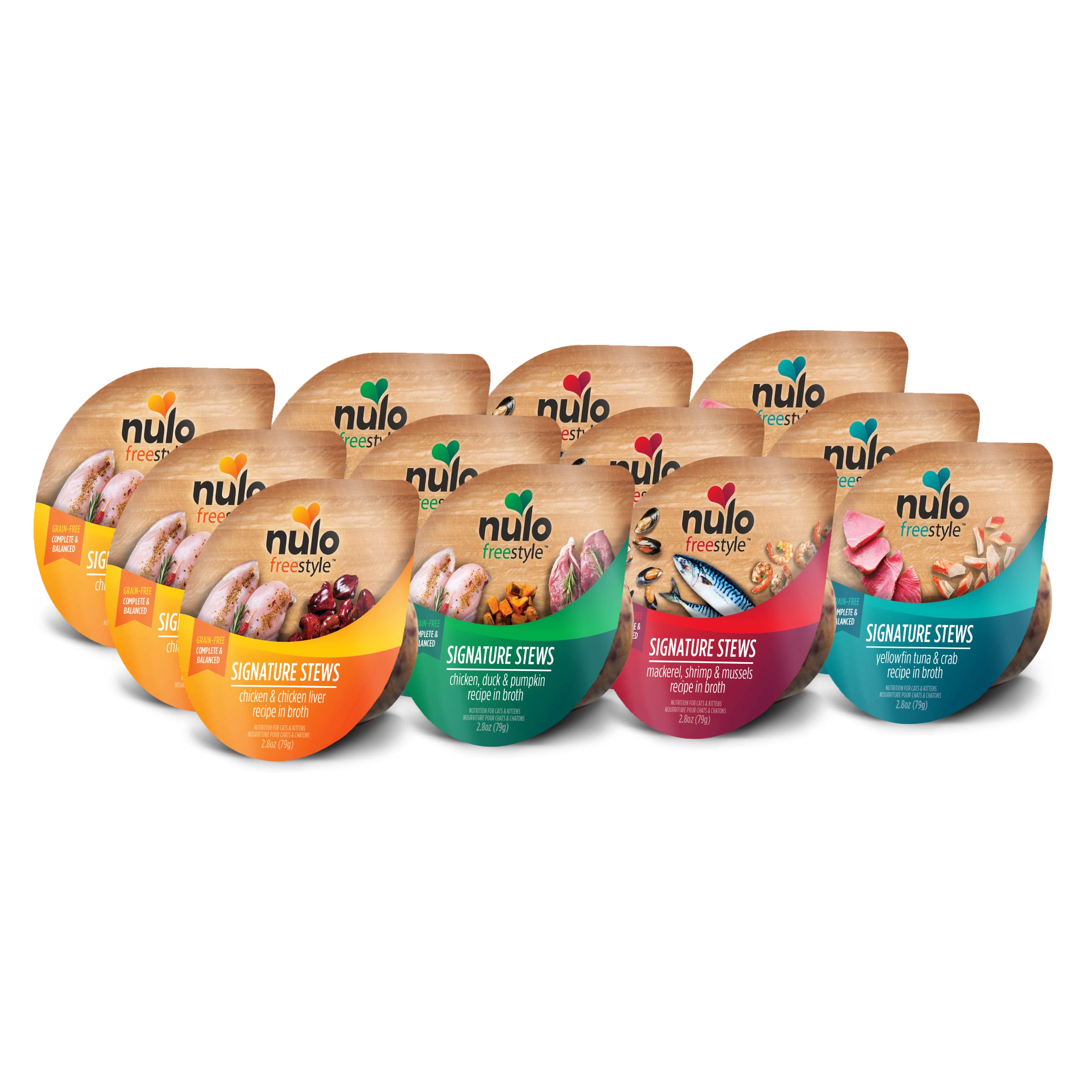 Nulo Freestyle Cat & Kitten Wet Cat Food Signature Stew, Premium All Natural Grain-Free Cat Food Topper with No Added Minerals o