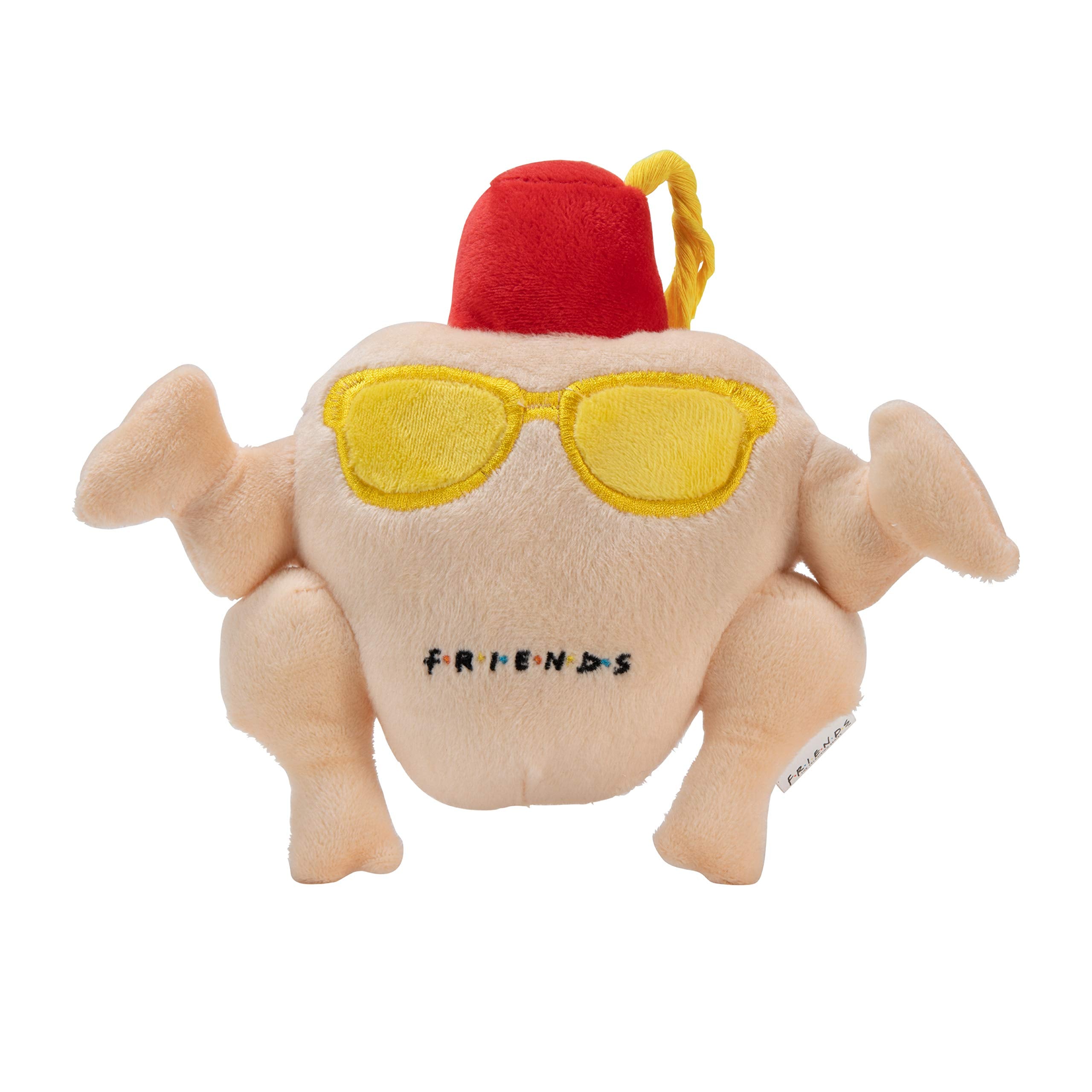 Friends The Tv Show Turkey Head Plush Dog Toy | Soft Cute Squeaky Toy For All Dogs | Stuffed Animal Dog Toys With Squeaker For A