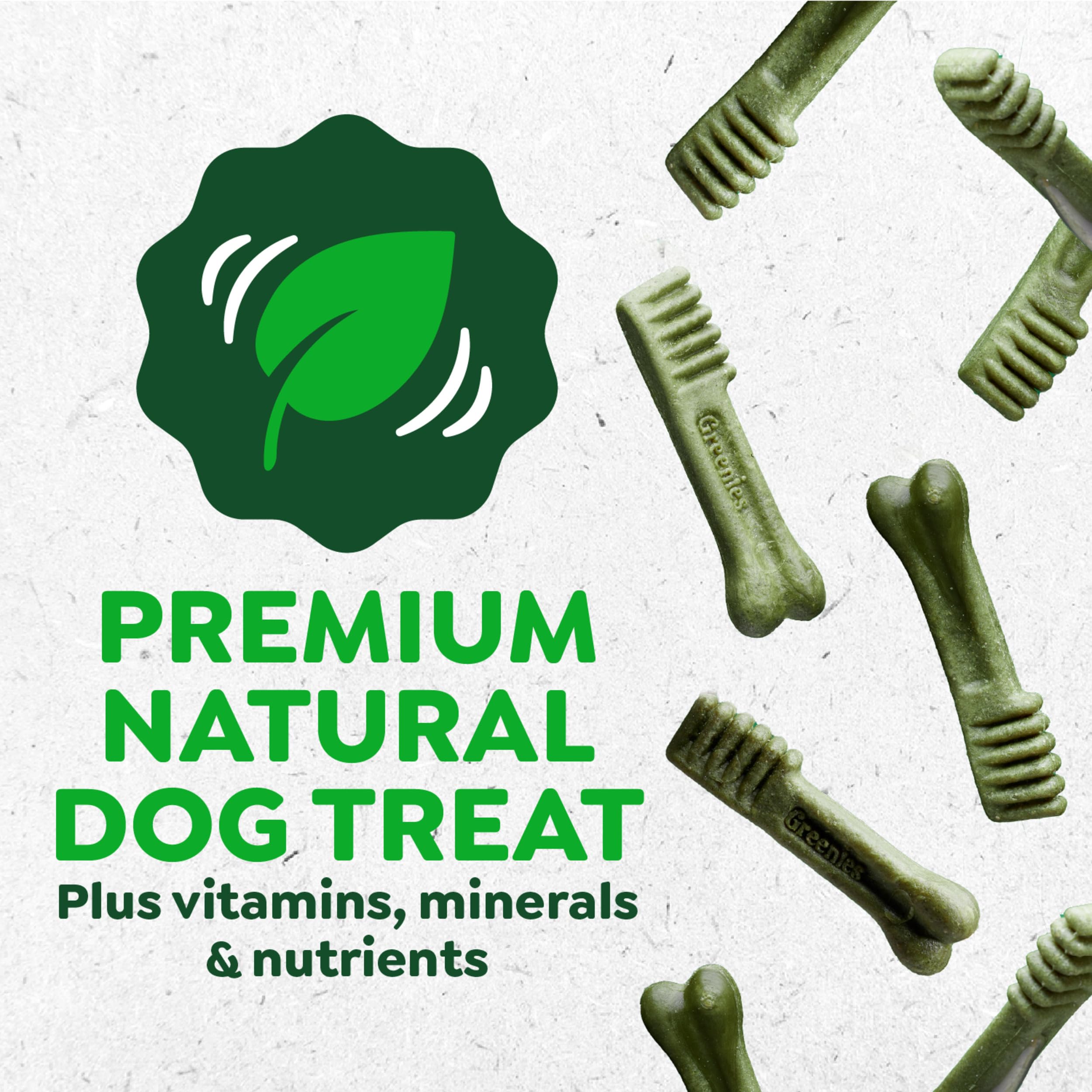 Greenies Teenie Natural Dog Dental Treats, Sweet Potato Flavor, 12 oz. Pouch (43 Treats)