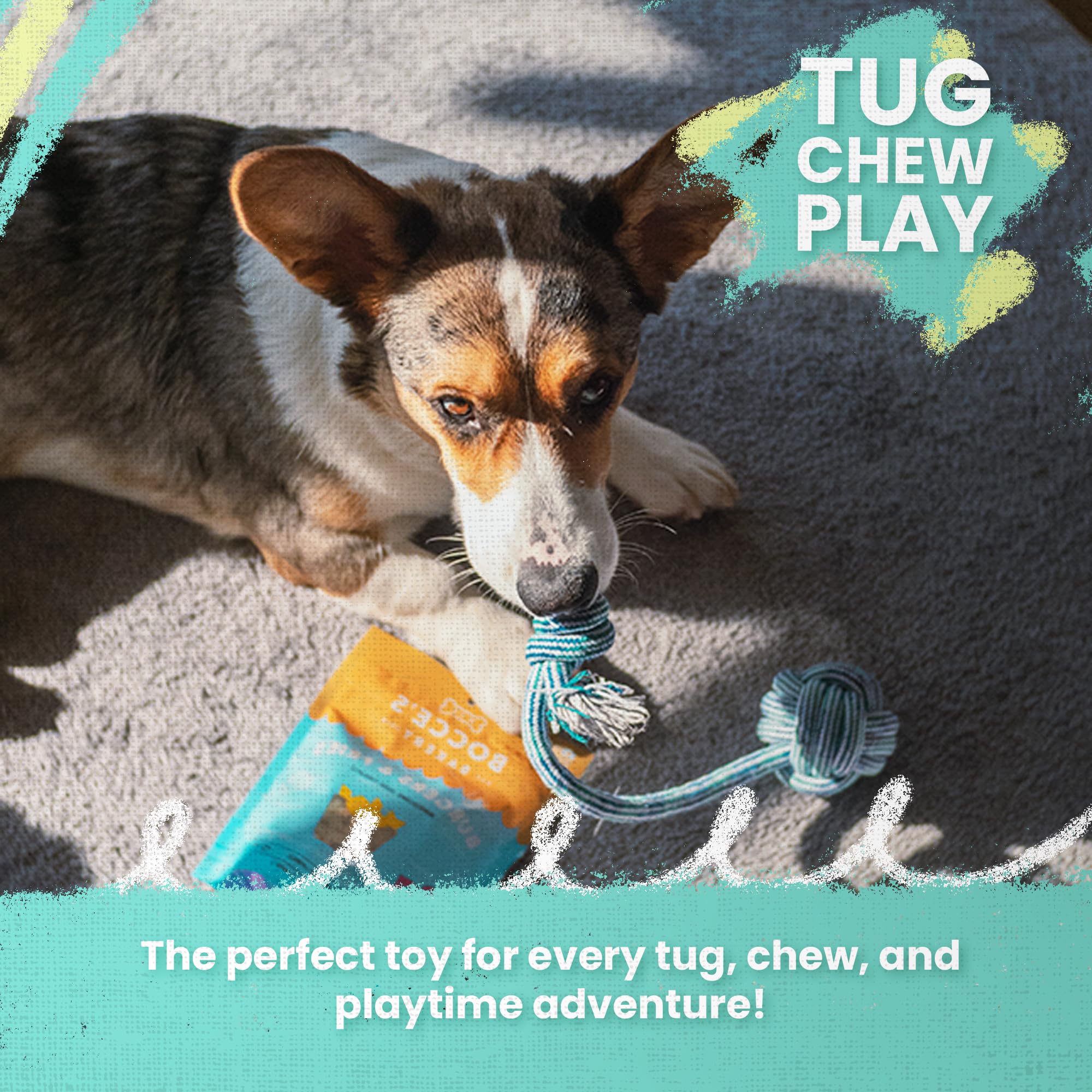 Snugarooz Snuggle Ball Puppy Toy ?Blue - 8.5 Inch Soft & Durable Tpr Toy For Puppies - Aids Dental Health - Made From Eco Friendly Materials