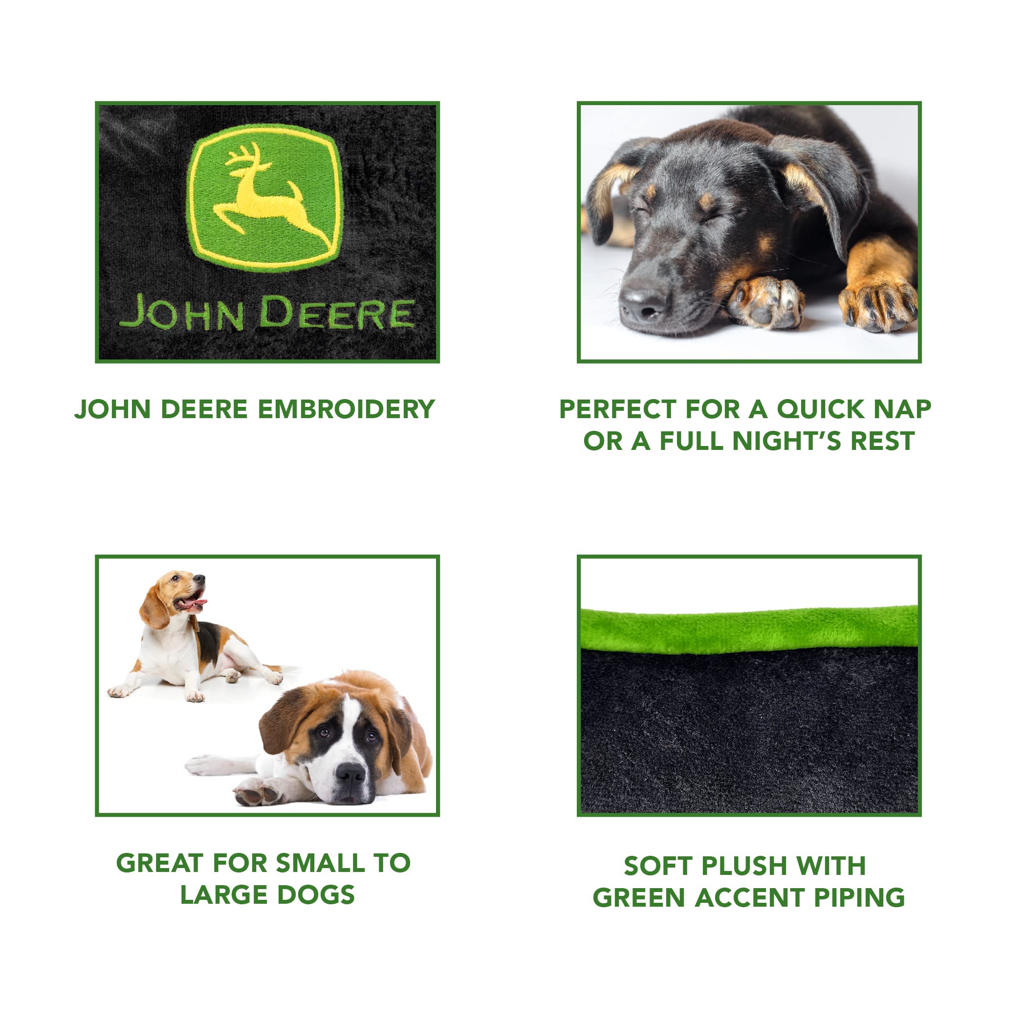 Pets First John Deere Pet Bed Mattress For Dogs & Cats. A Licensed Dog Bed Pillow For Construction, Tractors, John Deere Fans! R