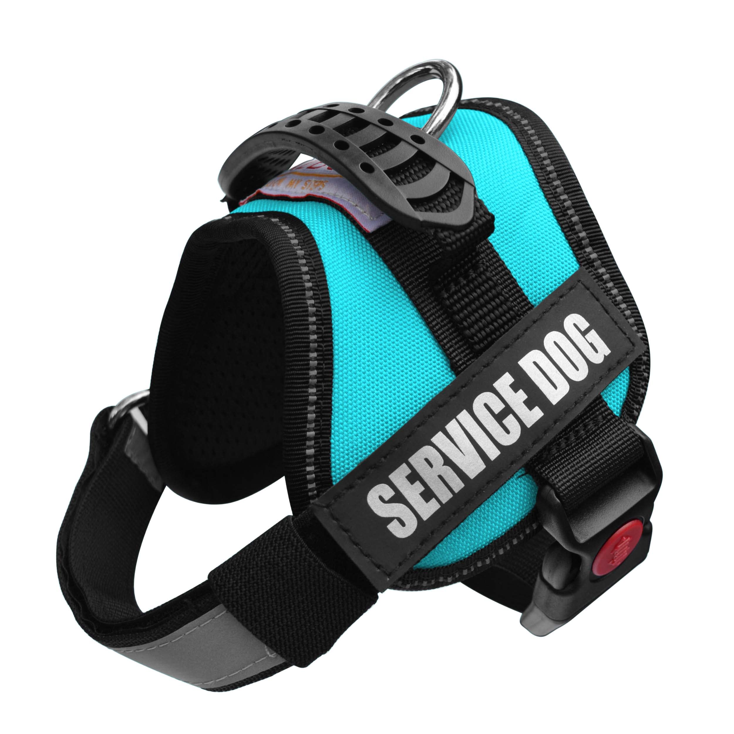 Albcorp Service Dog Vest Harness - Reflective - Woven Polyester & Nylon, Comfy Mesh Padding, Extra Small, Blue