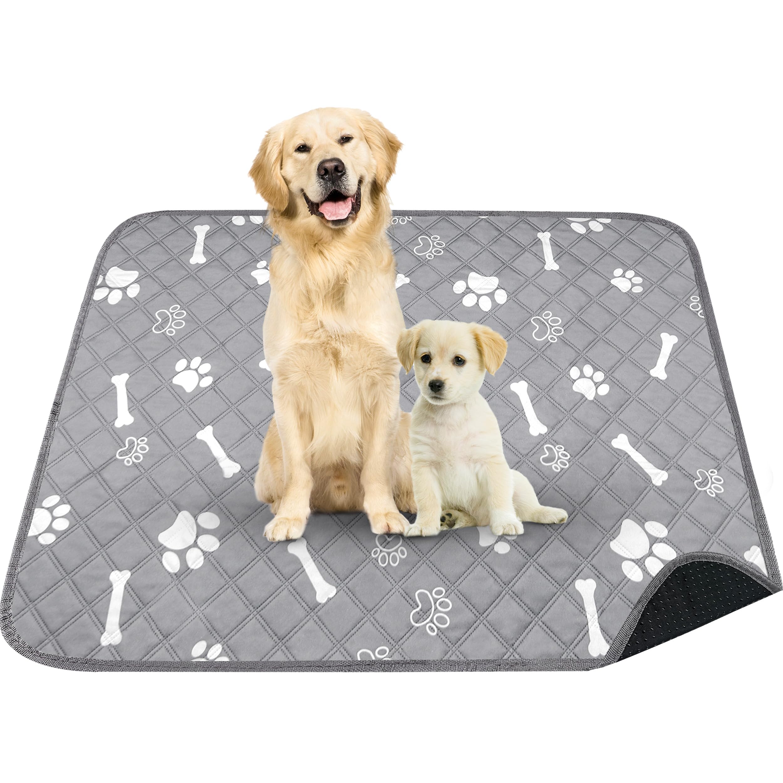 Patiencet Washable Pee Pads For Dogs, 48'' X 65'' Reusable Puppy Pads With Super Absorbent For Pet Training, Housebreaking And I