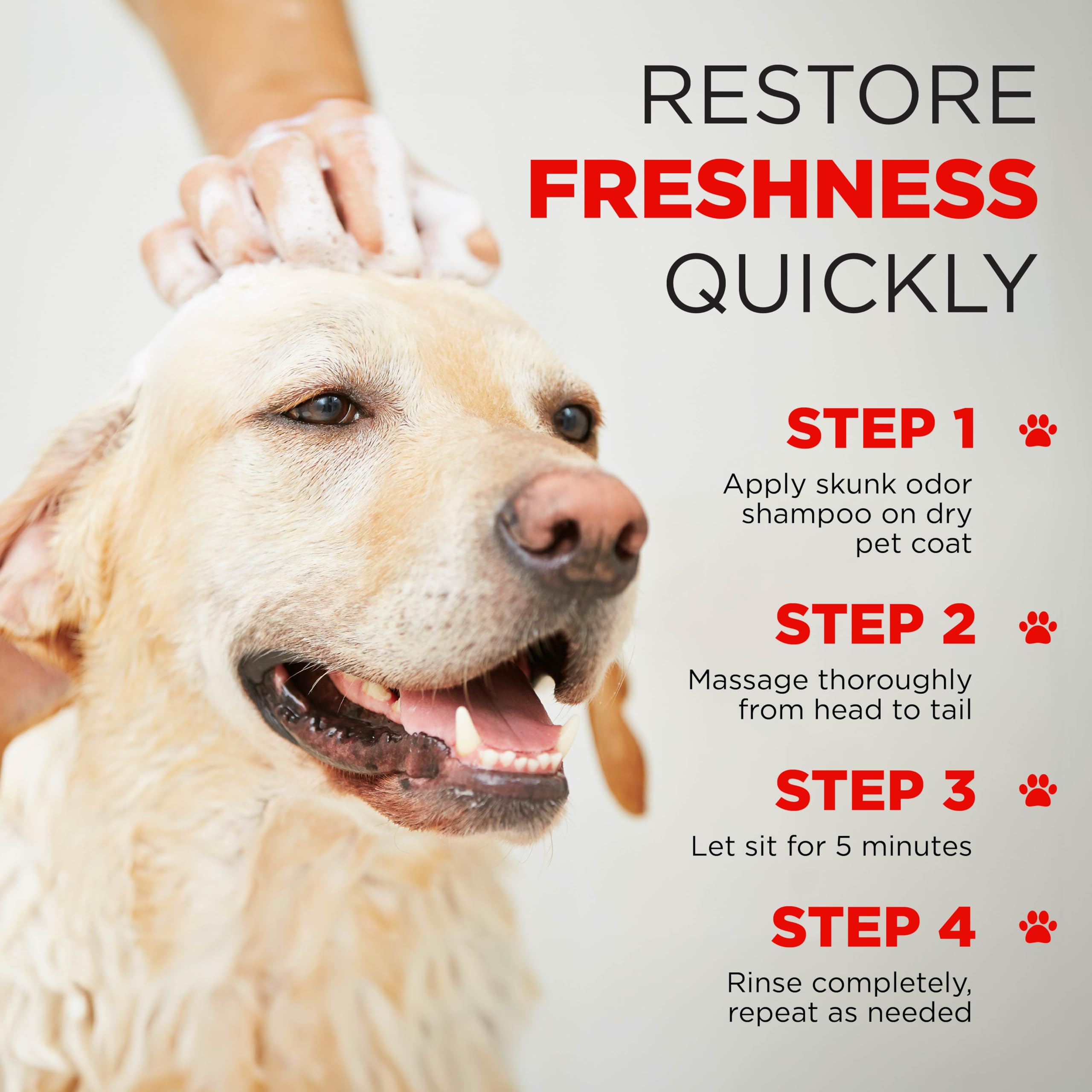 Tropiclean Deodorizing Skunk Shampoo For Dogs - Extra Strength Skunk Odor Remover - 24 Hour Fast Relief - Gallon