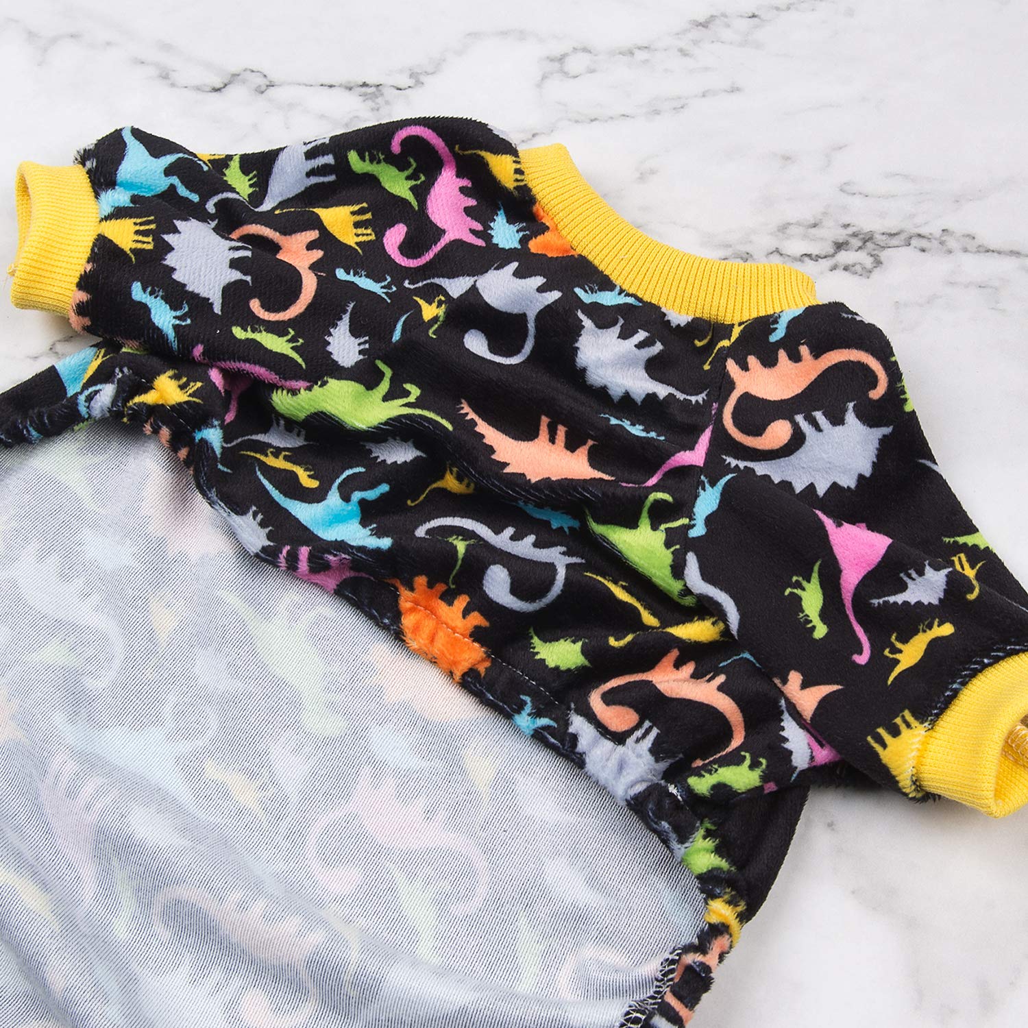Cutebone Dog Pajamas Dinosaur Dog Apparel Dog Jumpsuit Pet Clothes Pajamas P26L Large