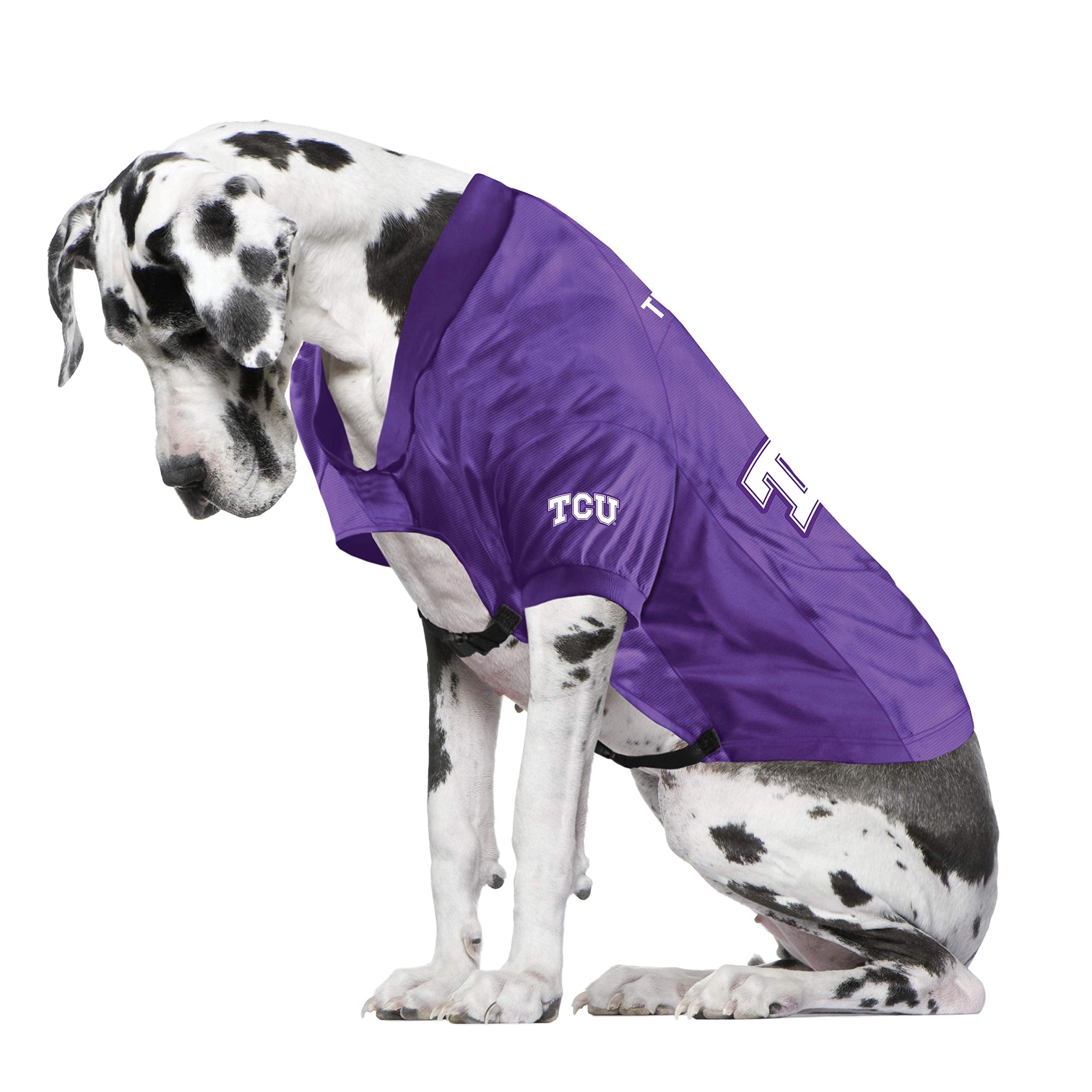 Tcu Horned Frogs Pet Jersey Stretch Size Big Dog - Special Order