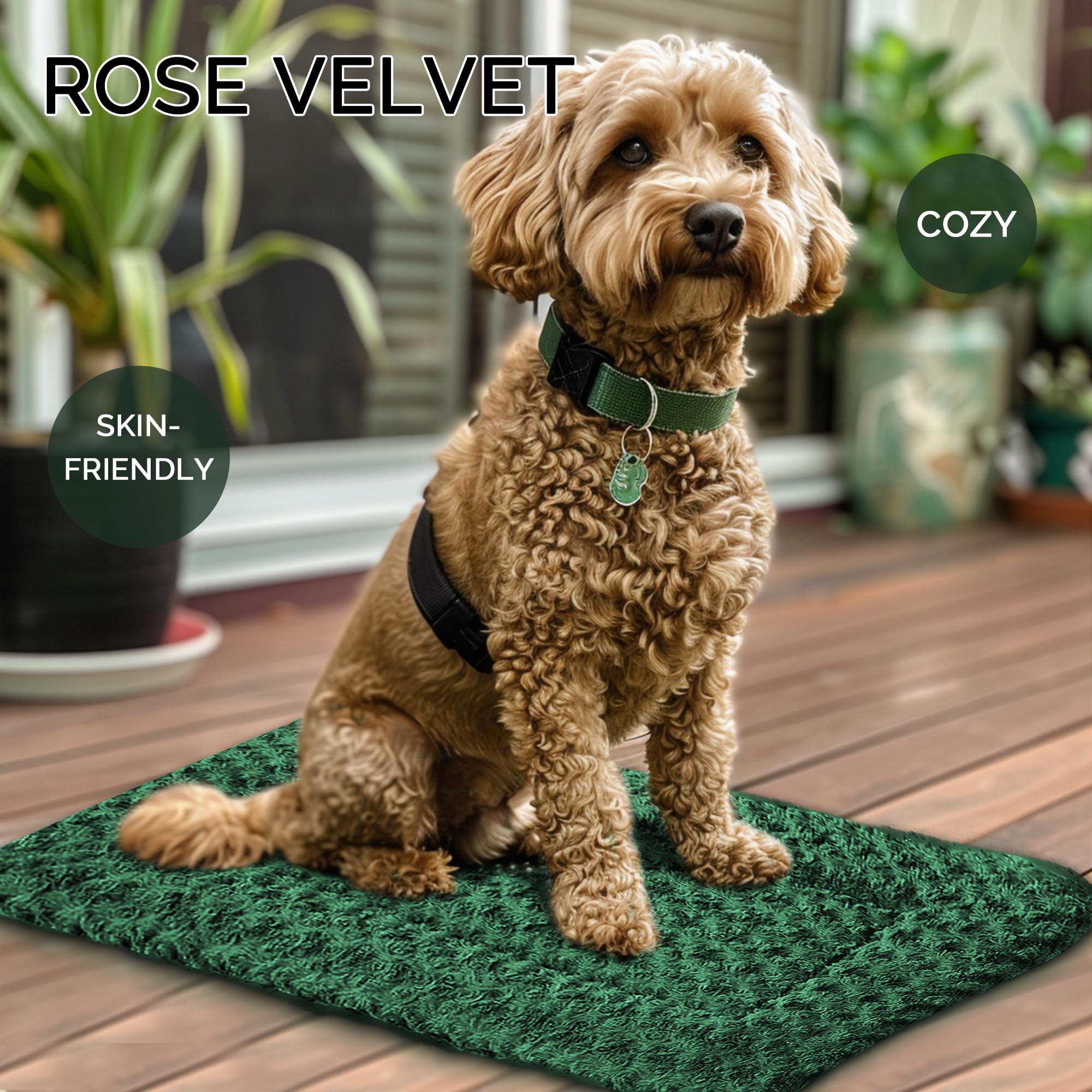 Dog Bed Mat - Reversible Crate Pad For Pet Comfort - Soft With Dual-Sided Design For All Seasons - Durable, Machine Washable For