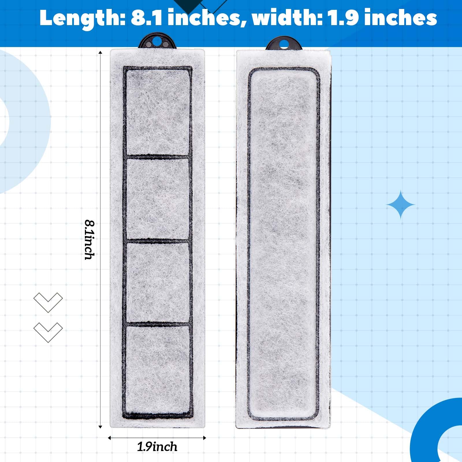 Kittmip 12 Pcs Filter Cartridges Replacement Refill Compatible With Rf-S For Desktop Aquariums