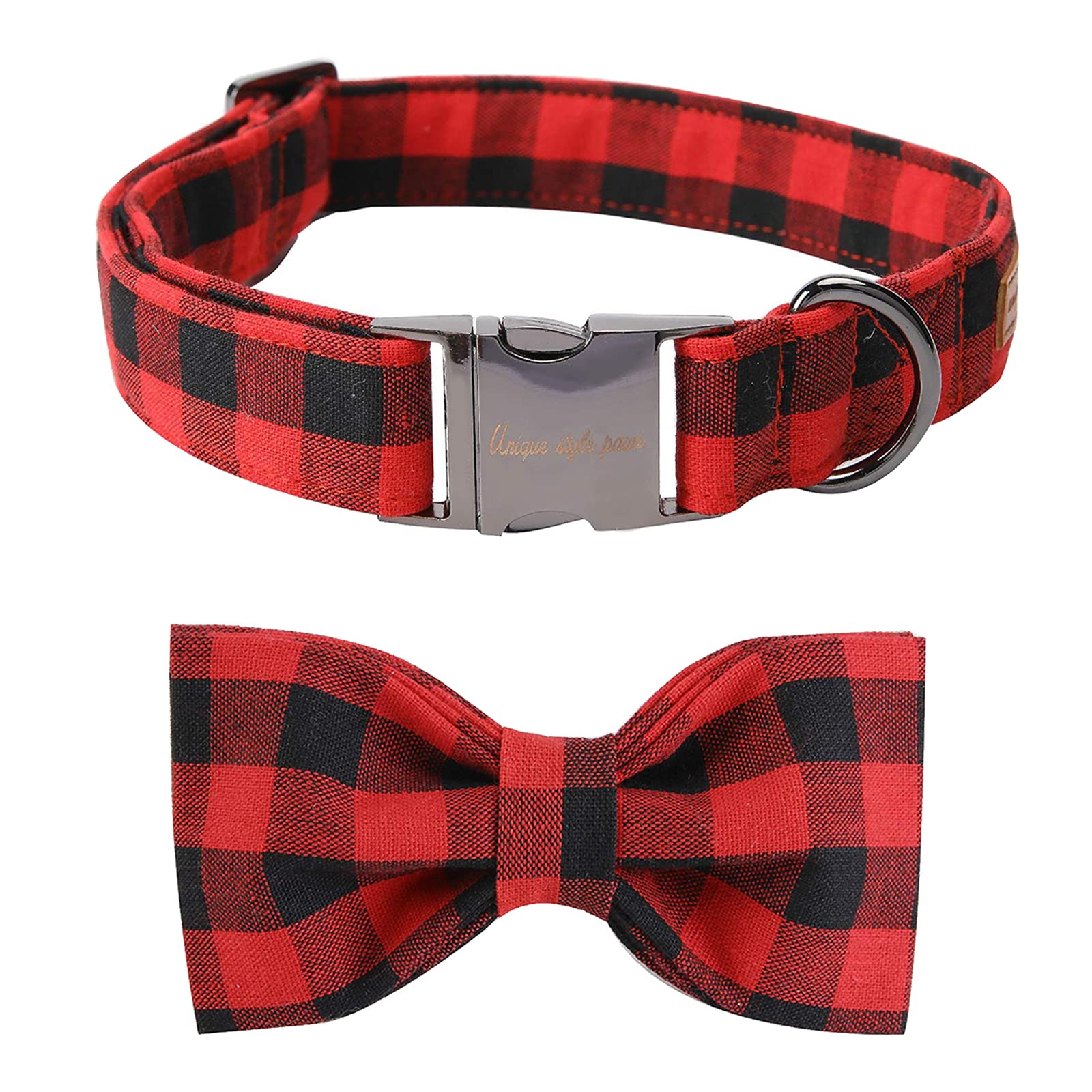 Unique Style Paws Pet Soft &Comfy Bowtie Dog Collar And Cat Collar Pet Gift For Dogs And Cats 6 Size And 7 Patterns