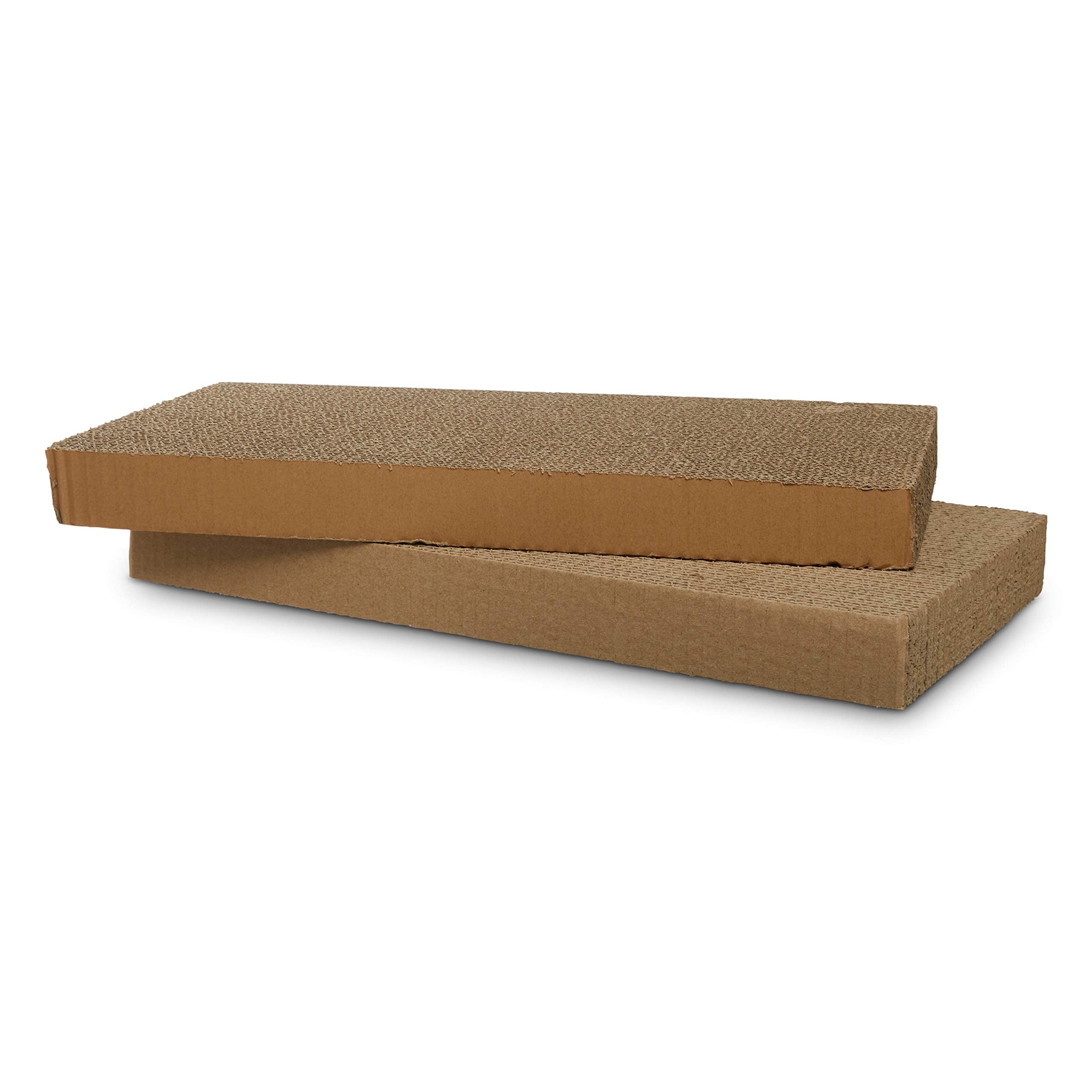 Everyyay Scratchin' The Surface Double-Wide Cardboard Refills For Cat Scratchers, 18' L X 9' W X 1.75' H, Pack Of 2