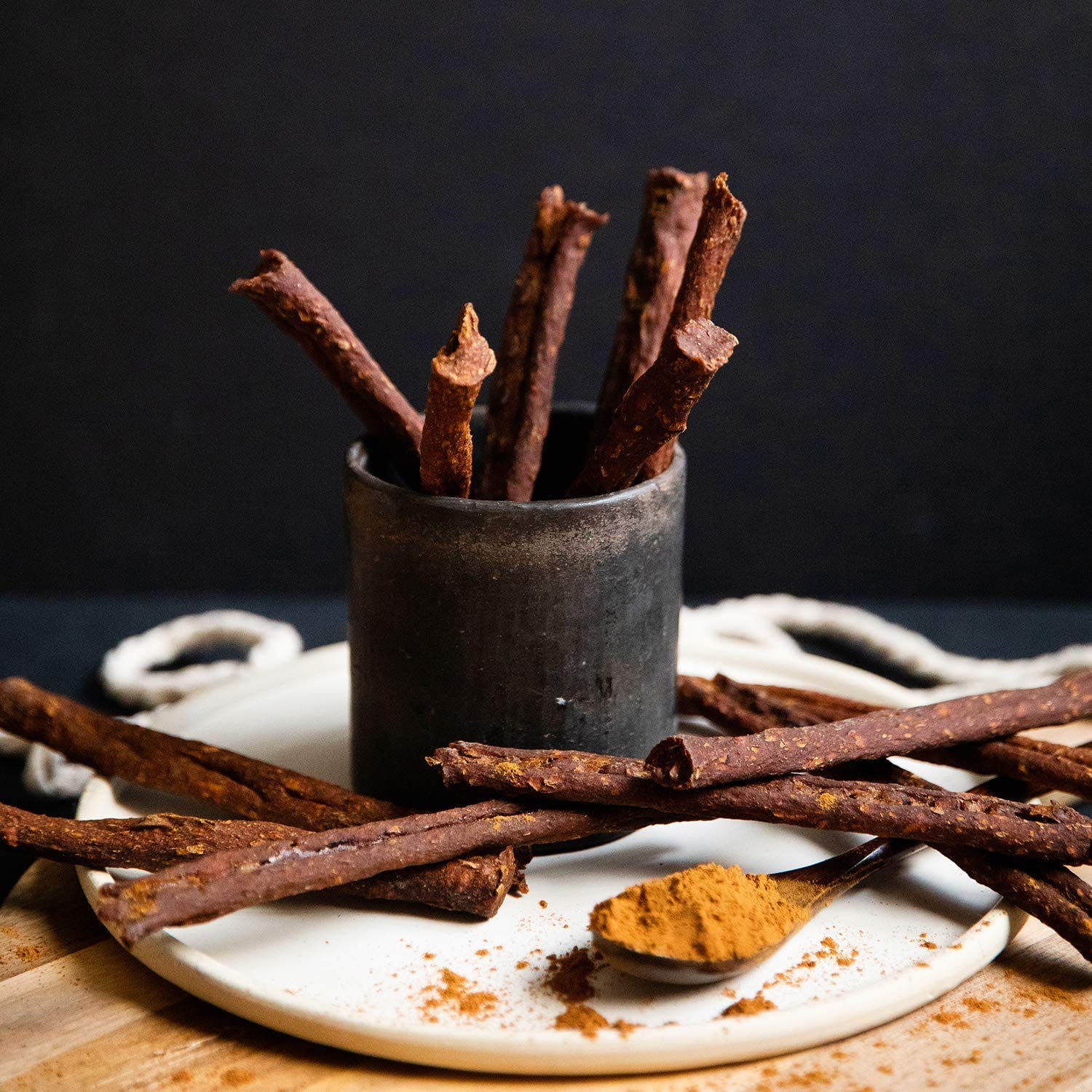 USA Sweet Potato Dog Treats - Grain Free, Cinnamon Pumpkin Crunchy Sticks are Great Tasting, Promote Positive Dog Gut Health wit