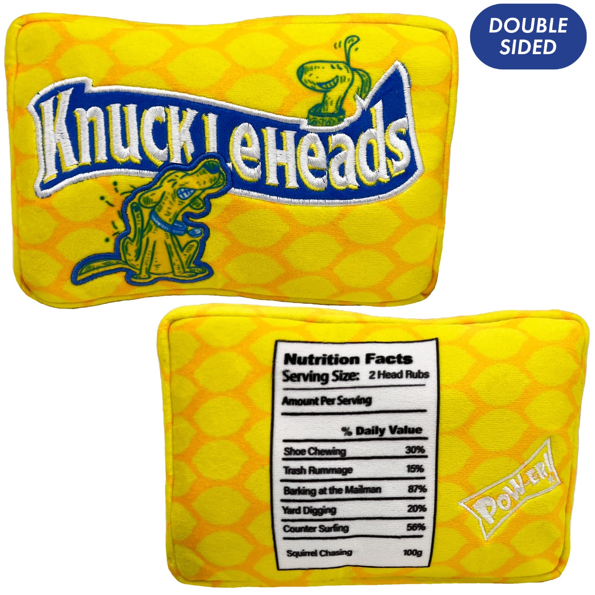 Huxley & Kent For Dogs | Knuckleheads (Large) | Halloween Candy Dog Toy With Squeaker | Funny Dog Toy Gift | Fun, Durable, And Safe | H&K Squeaky Dog