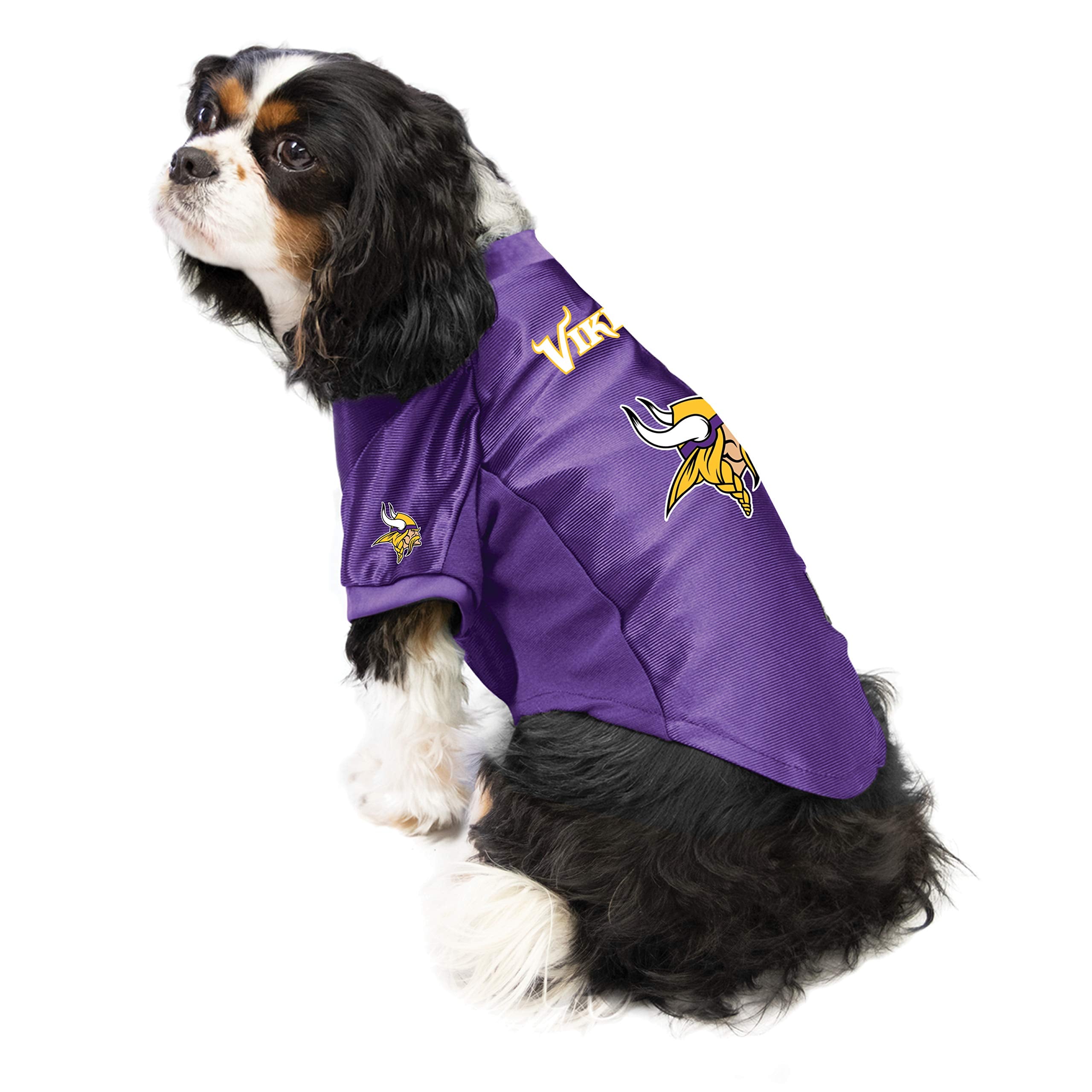 Littlearth Nfl Minnesota Vikings Stretch Pet Jersey, Team Color, X-Small