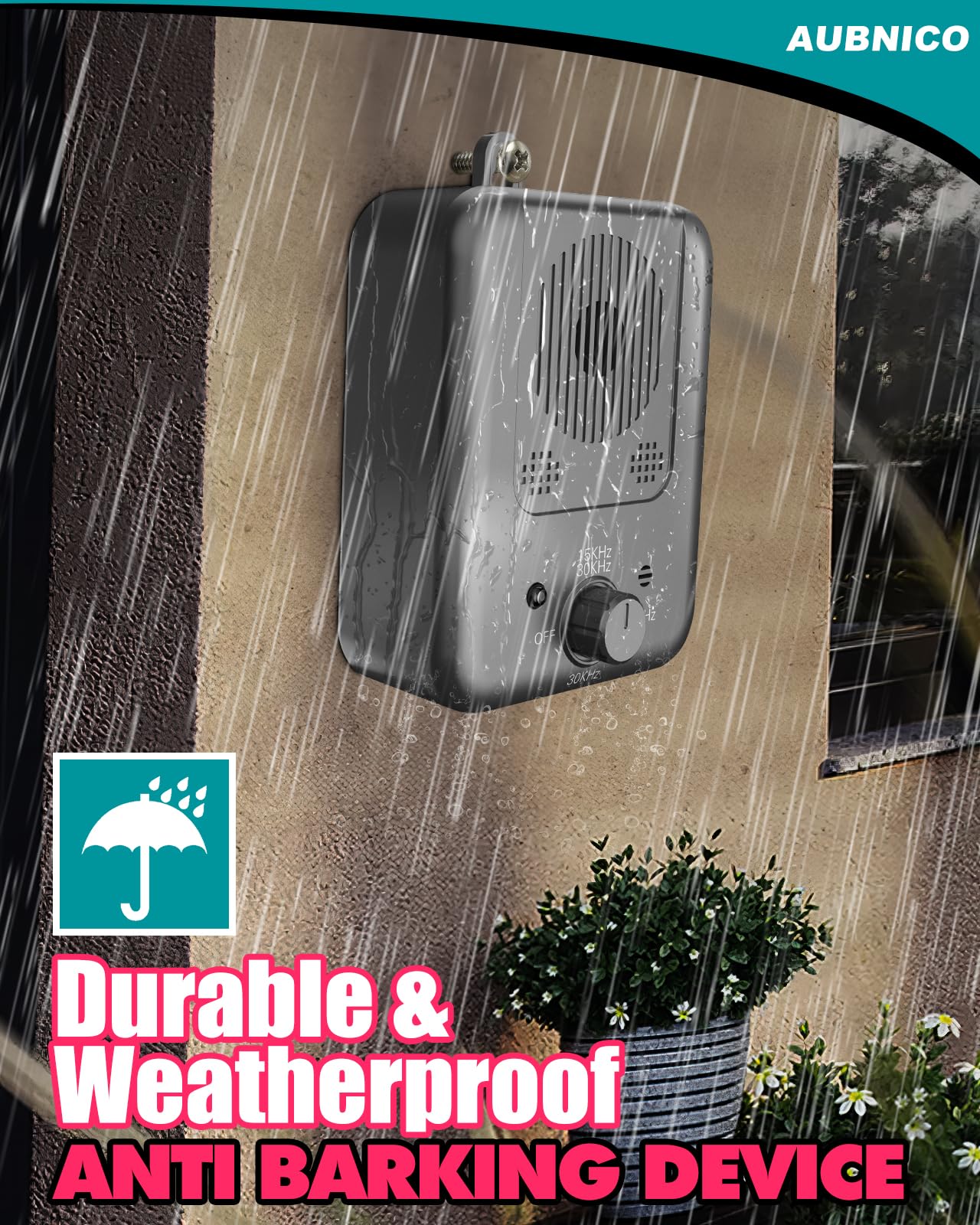 Anti Barking Device for Dogs, Rechargeable Ultrasonic Bark Control Devices with 3 Modes, 50FT Stop Neighbors Dog Bark, Waterproo