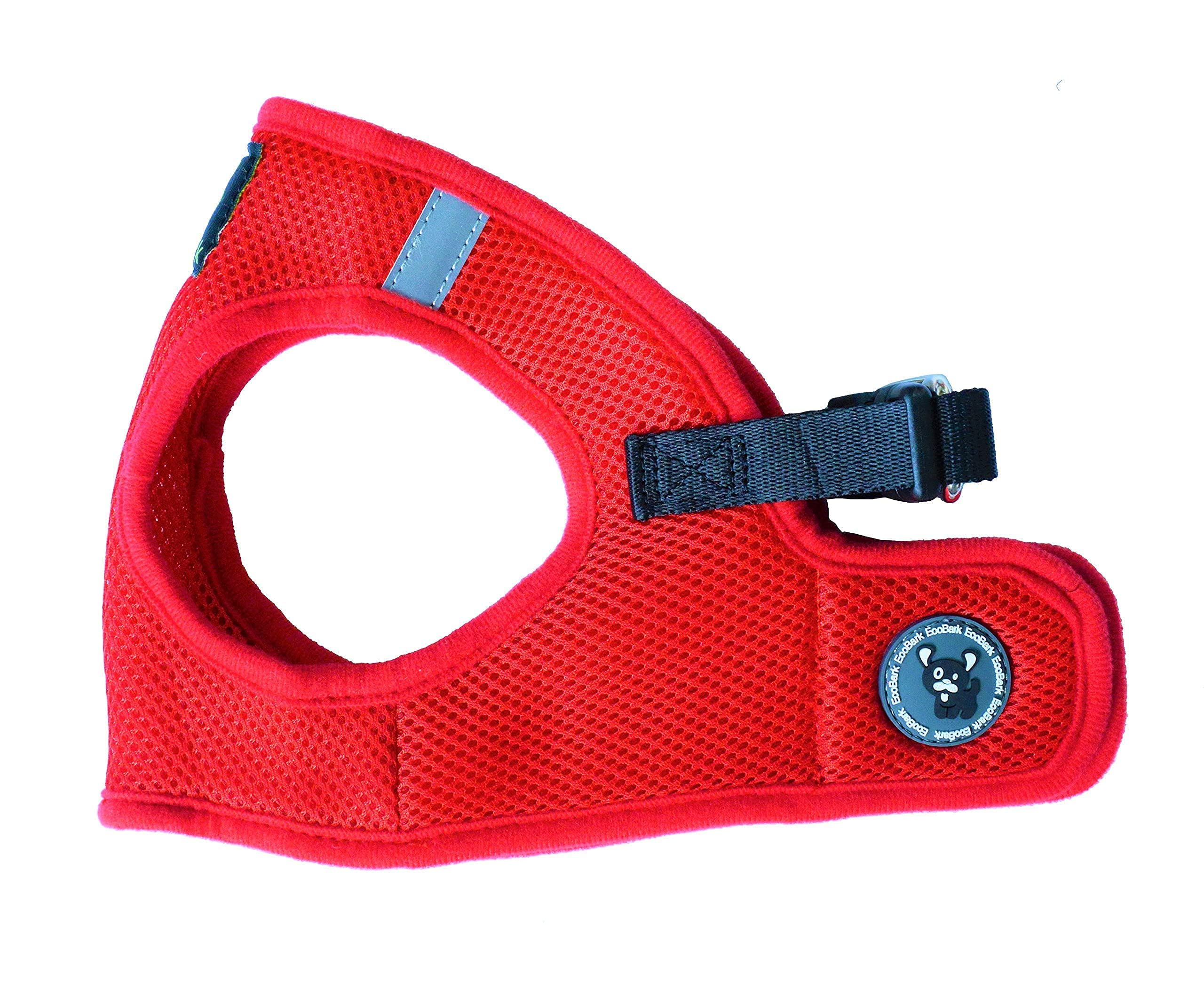 Ecobark Rapid Fastener Super Comfort Fully Adjustable Double Padded Step In Dog Harness (X-Large, Red)
