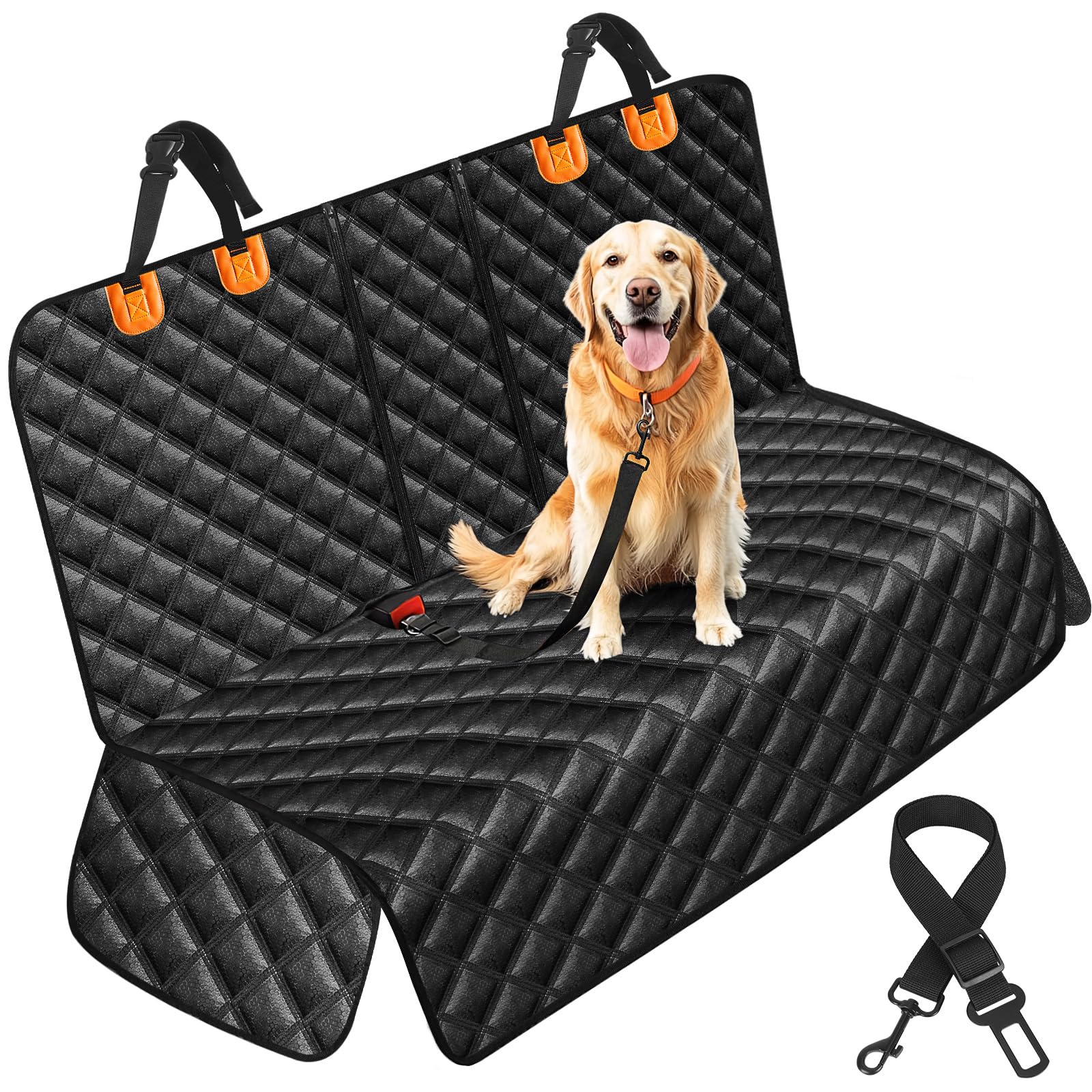 Lehni Dog Car Seat Cover For Back Seat - Waterproof And Scratchproof Back Seat Cover For Dogs Nonslip Car Seat Cover For Dogs Fi
